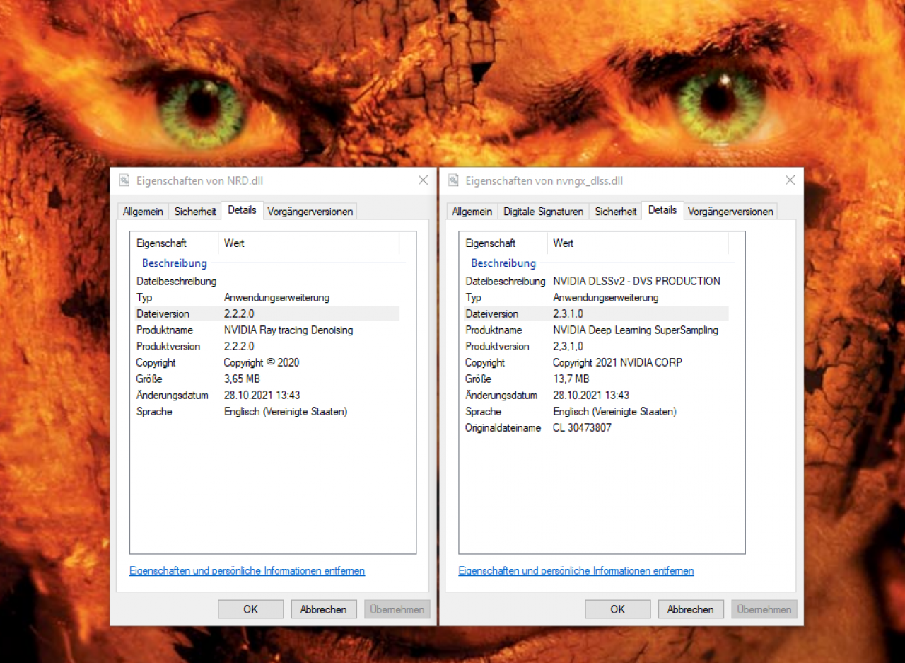 [28/10/2021] Guardians of the Galaxy enthält nicht nur Nvidia-Bibliotheken für das Upscaling (DLSS 2.3.1.0), sondern auch für das Denoising (NRD = Nvidia Raytracing Denoising)
