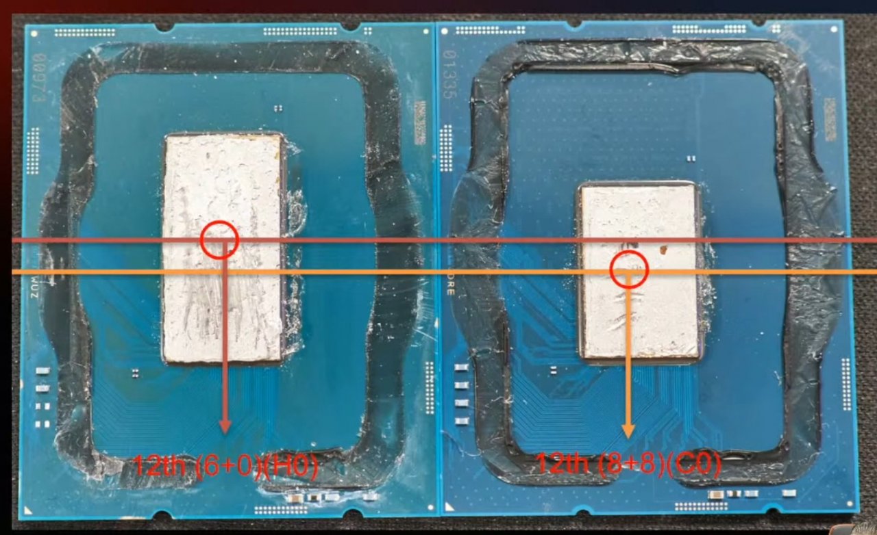 Die beiden Desktop-DIEs von Intels Alder Lake haben laut MSI einen leicht abweichenden Temperatur-Hotspot.