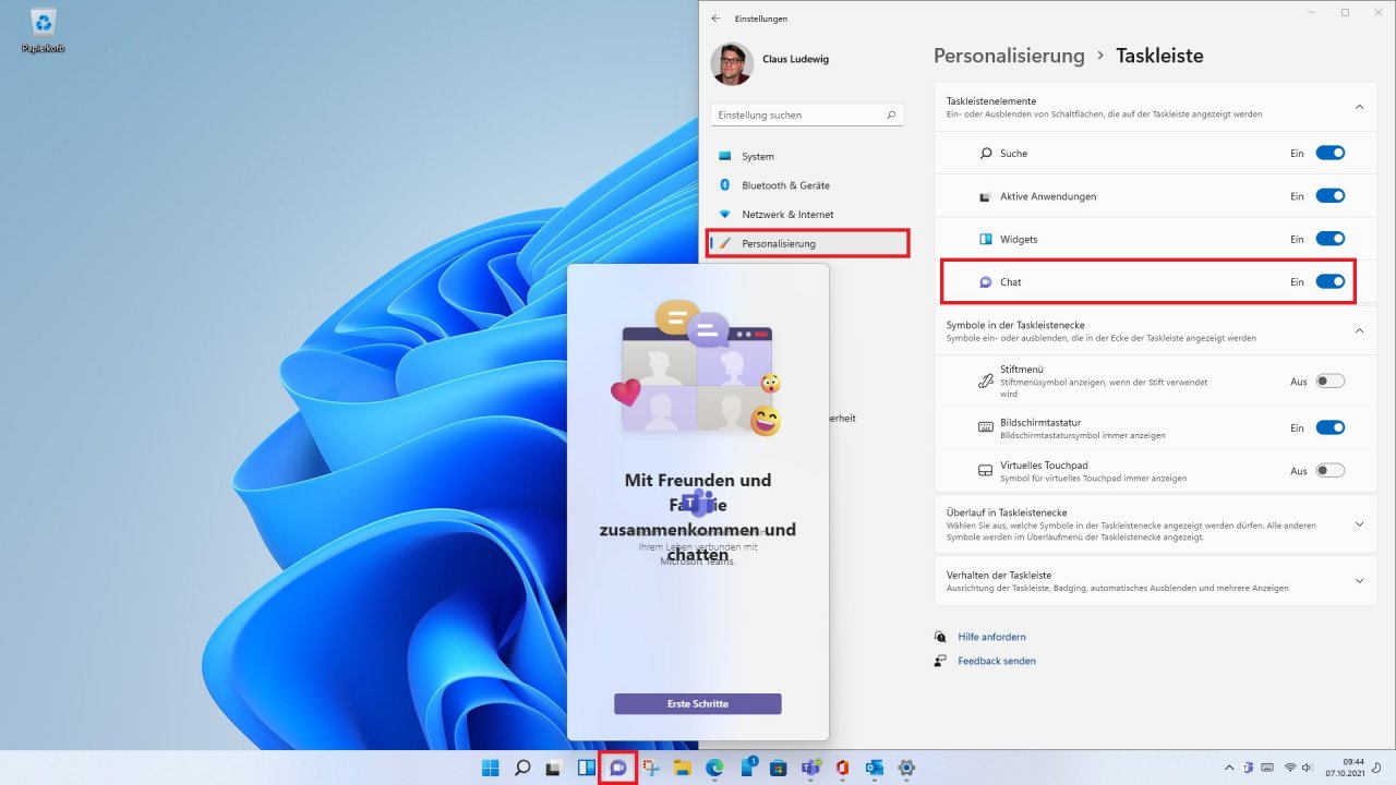 [07/10/2021] Microsoft Teams Chat-Symbol deaktivieren.