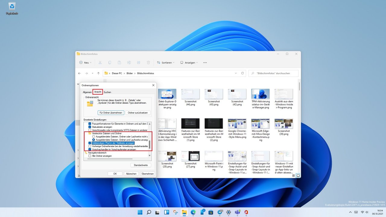 [06/10/2021] Windows 11 Datei Explorer Pfad anzeigen