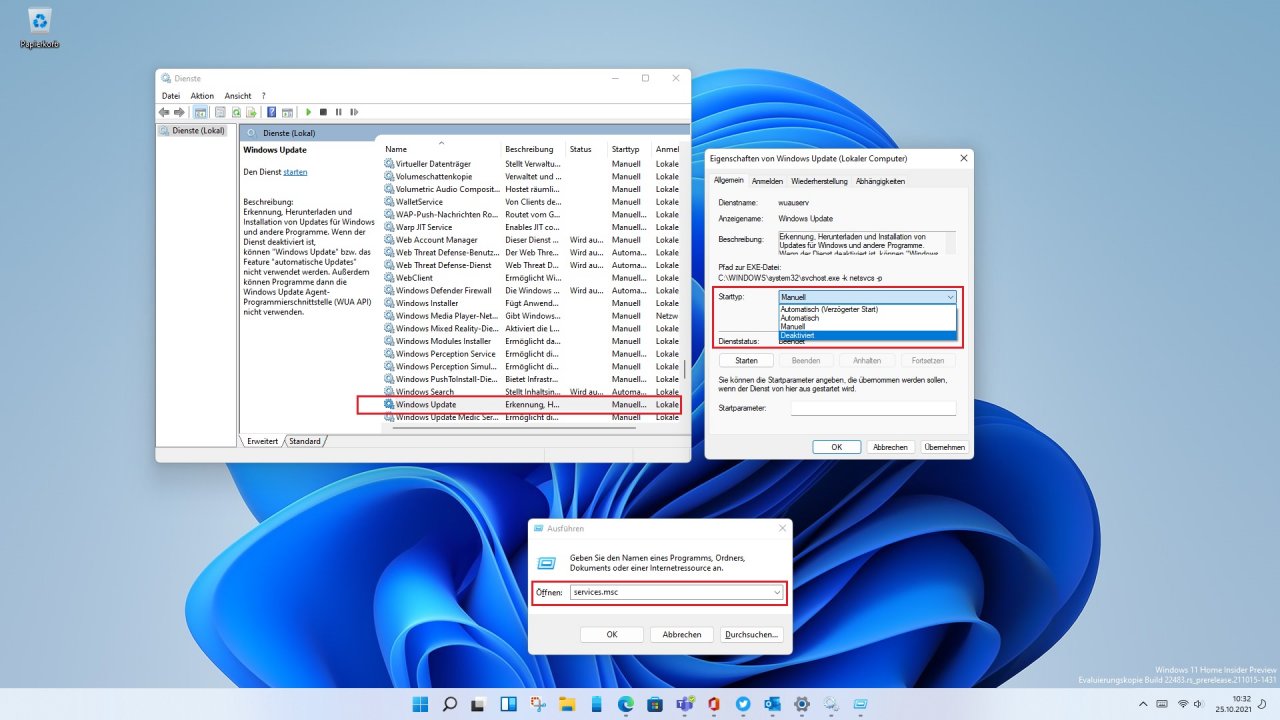 [25/10/2021] Windows 11 Home Windows Update deaktivieren