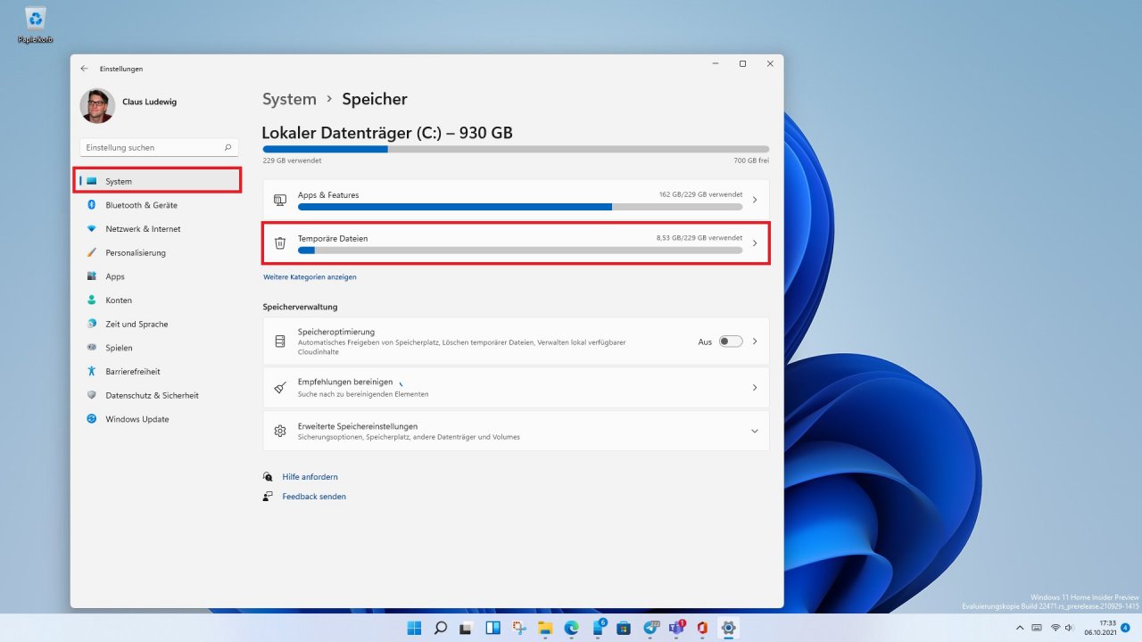 [06/10/2021] Windows.old entfernen in Windows 11 1