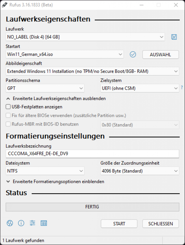 [11/10/2021] Bootstick ohne Systemanforderungen für Windows 11