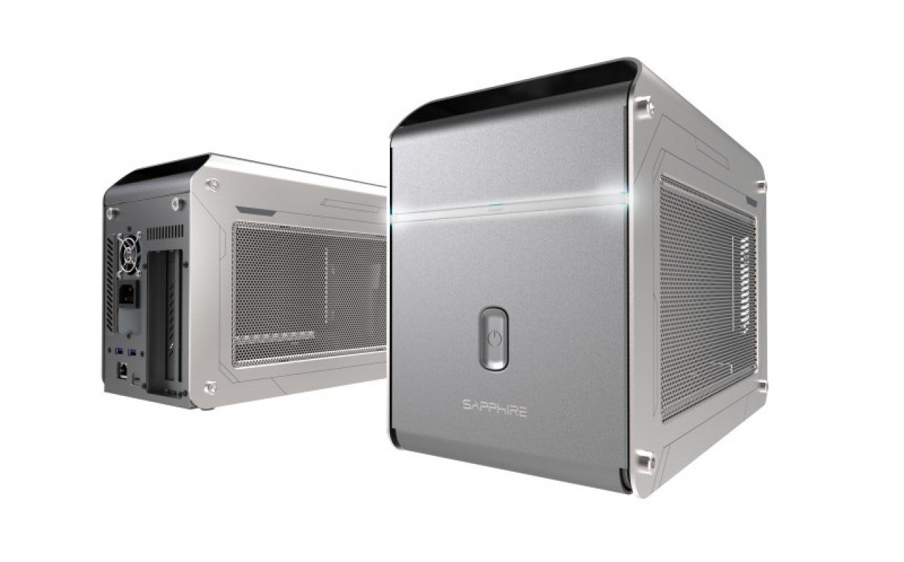 [30/11/2021] Sapphire Technology stellt das eGFX-Gehäuse Gearbox 500 für Thunderbolt 3 vor, welches im Bundle mit der Pulse RX 6600 XT erhältlich ist. (9)