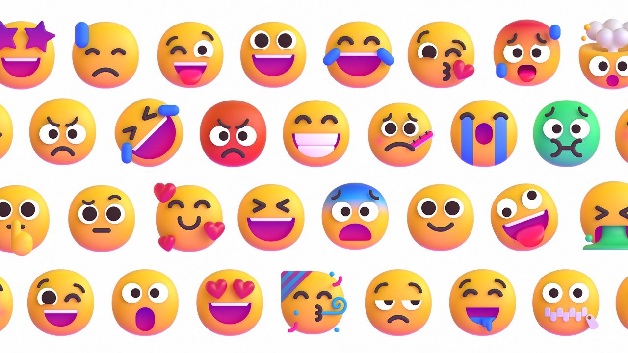 [23/11/2021] 3D Emojis mit Farbverlauf in Windows 11.