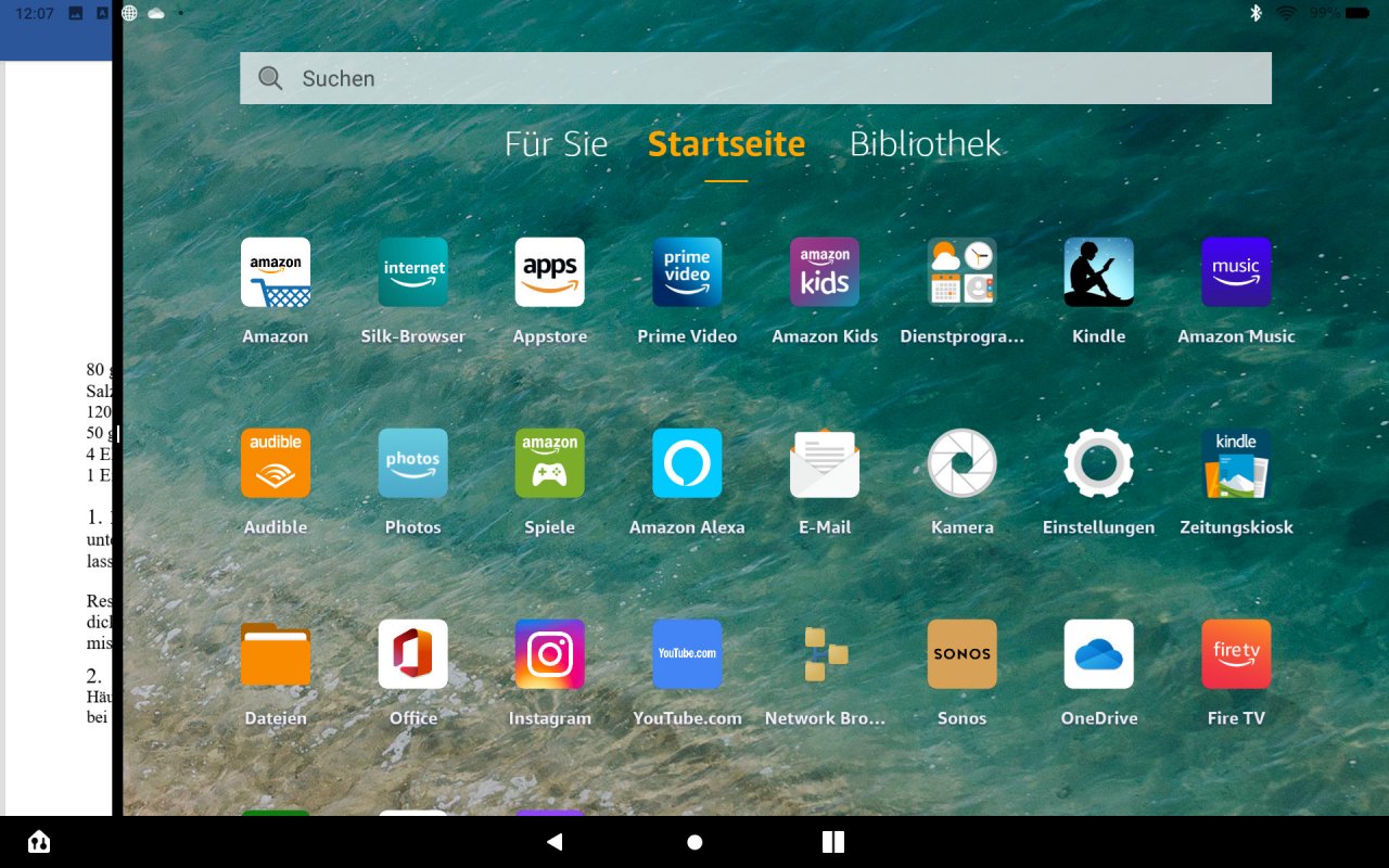 [22/11/2021] Amazon Fire HD10 Startseite
