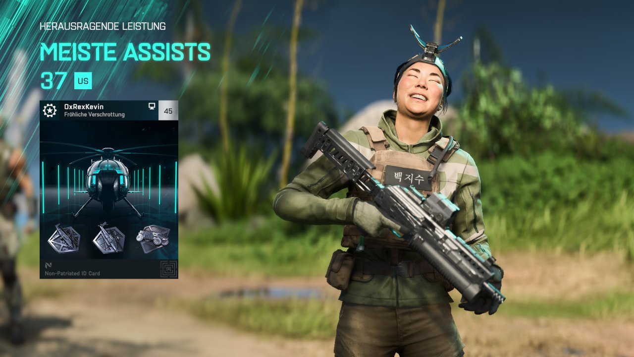 [22/11/2021] Am Ende eines Matches posieren die Figuren der besten Spieler, klopfen Sprüche und präsentieren für alle Spieler gut sichtbar mehr oder minder schicke Cosmetics – die Sie zum Teil im Online-Shop bzw. in Form eines Battlepasses kaufen können. Der End-Bildschirm, der locker-flockige Ton und die albernen Grimassen der 