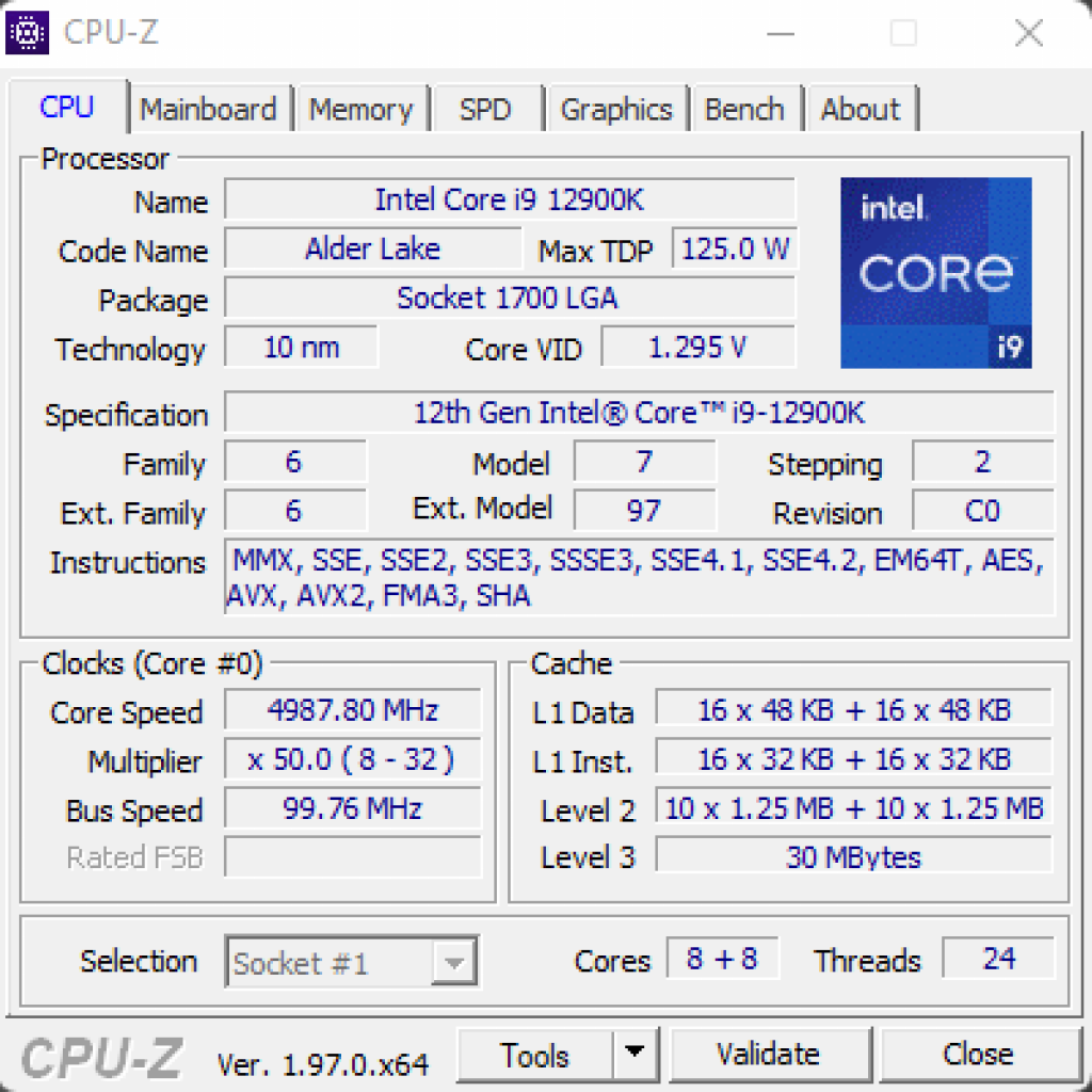 [02/11/2021] CPU-Z_12900K