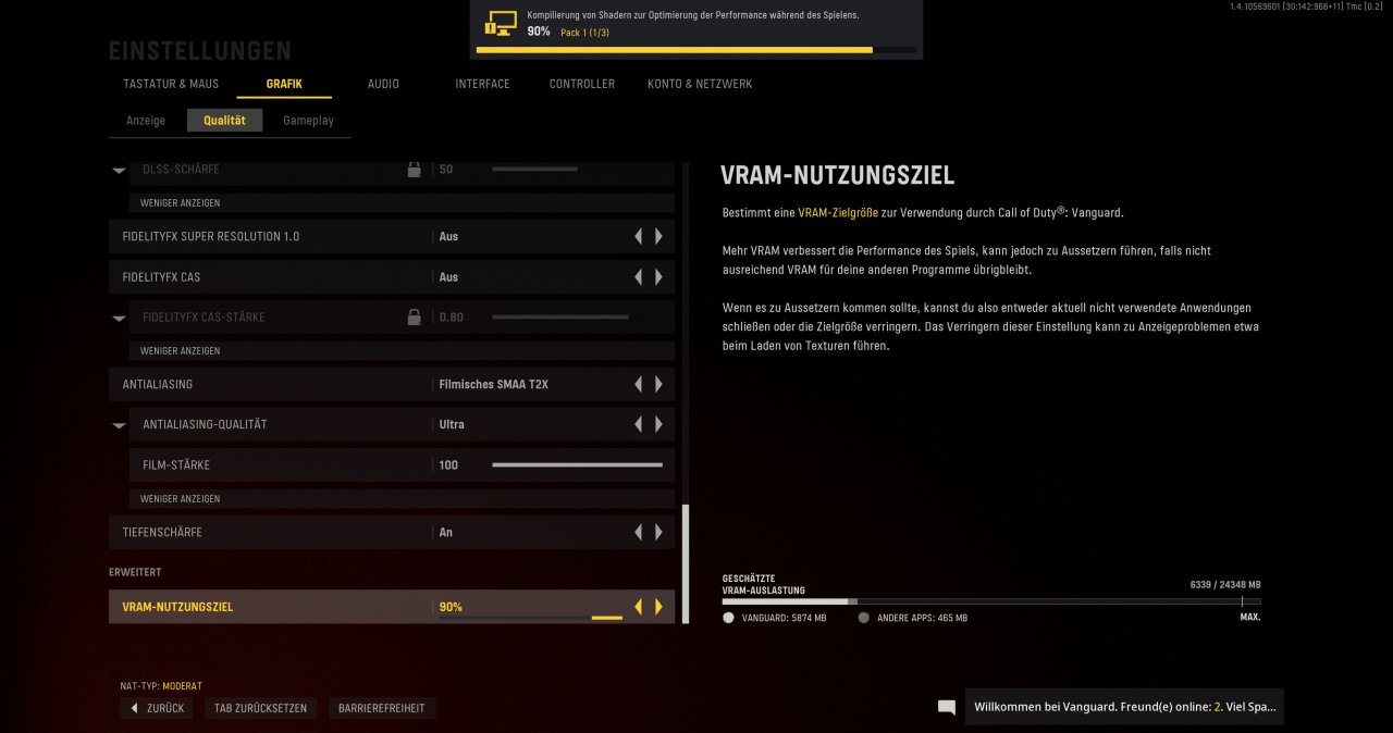 Call of Duty Vanguard 4K DCI maxed und Lanczos downsampled DLSS Quality 13