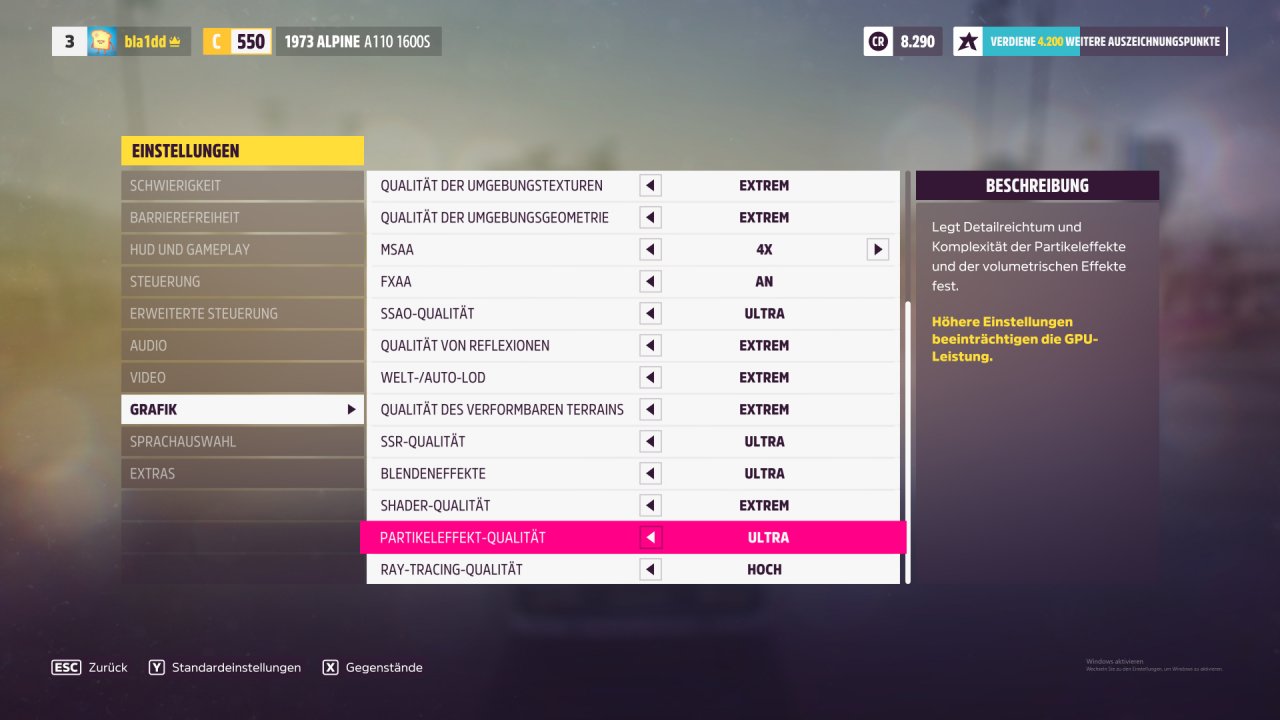 [04/11/2021] Forza Horizon 5 - Menü - Grafik (2)