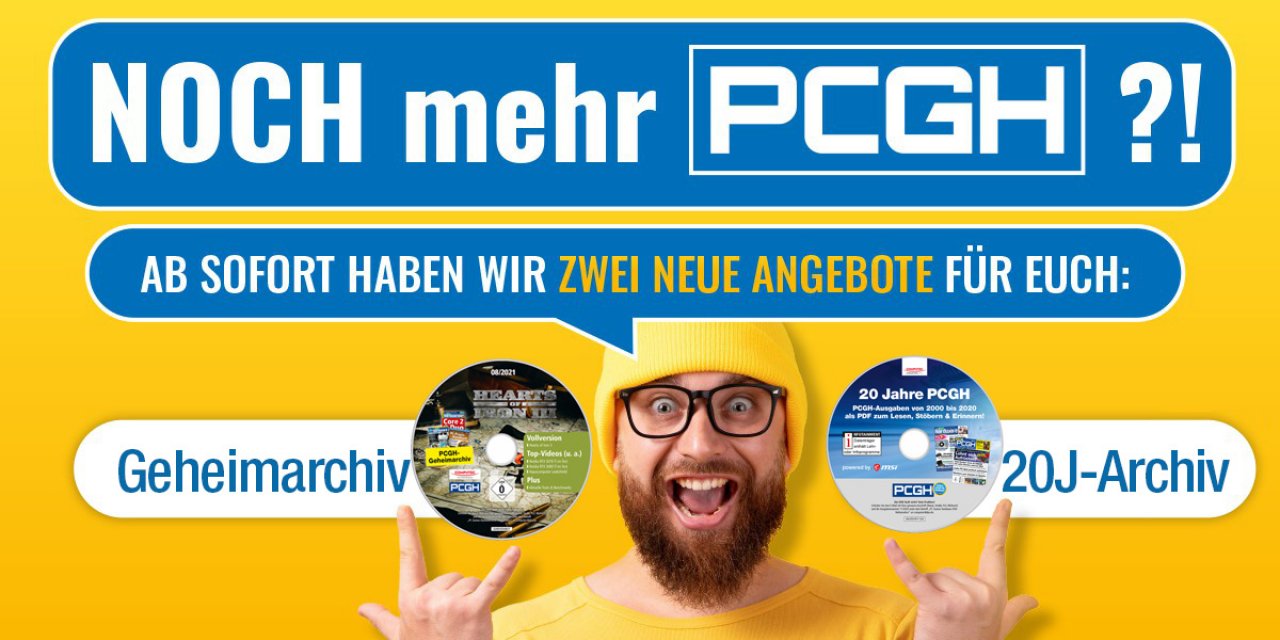 [10/11/2021] Legendäre PDF-Archive von PCGH: Jetzt einzeln bestellbar - 20-Jahres-Archiv und Geheimarchiv