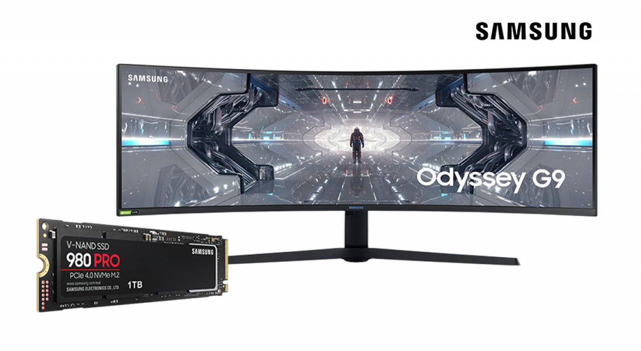 [30/11/2021] Die Preise an Tag 1: 34-Zoll-Gaming Monitor CG94TSSR und einer 980 PRO NVMe™ M.2 SSD 1 TB von Samsung. Der Gesamtwert der beiden Preise beläuft sich auf € 1.933,97!
