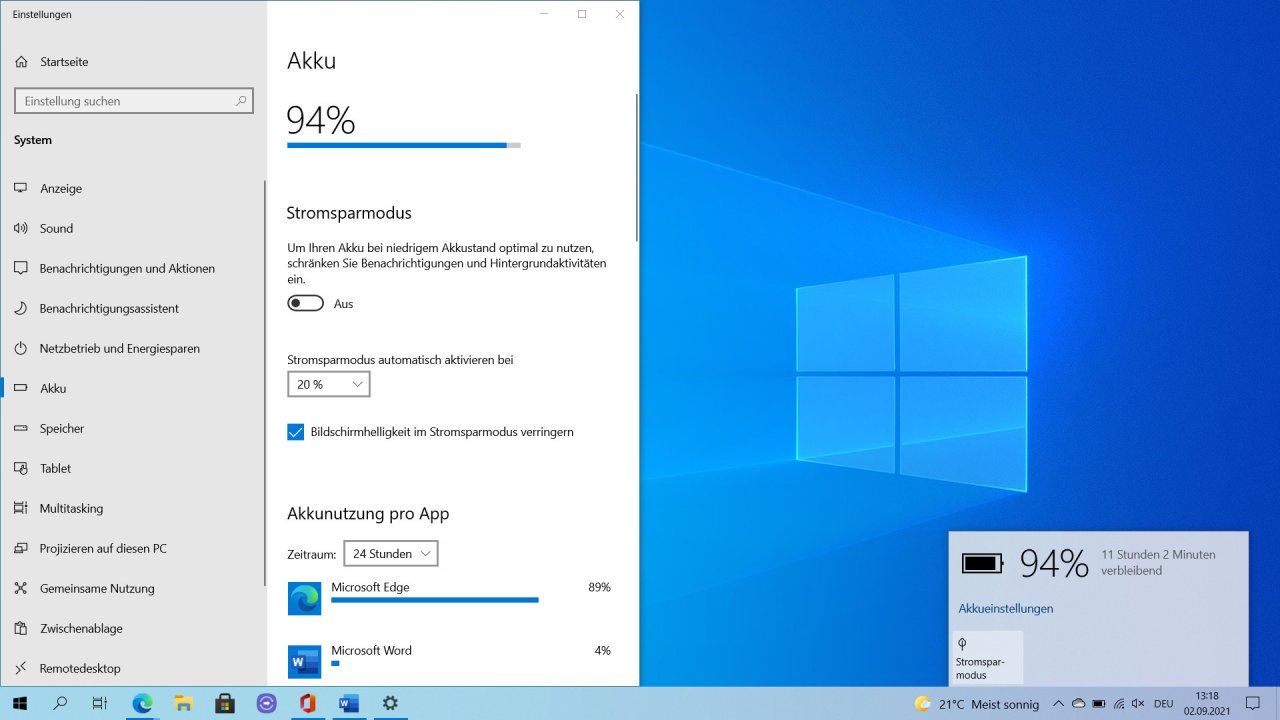 [21/12/2021] Akkulaufzeit des Samsung Galaxy Book Go mit Qualcomm Snapdragon 7c G2.