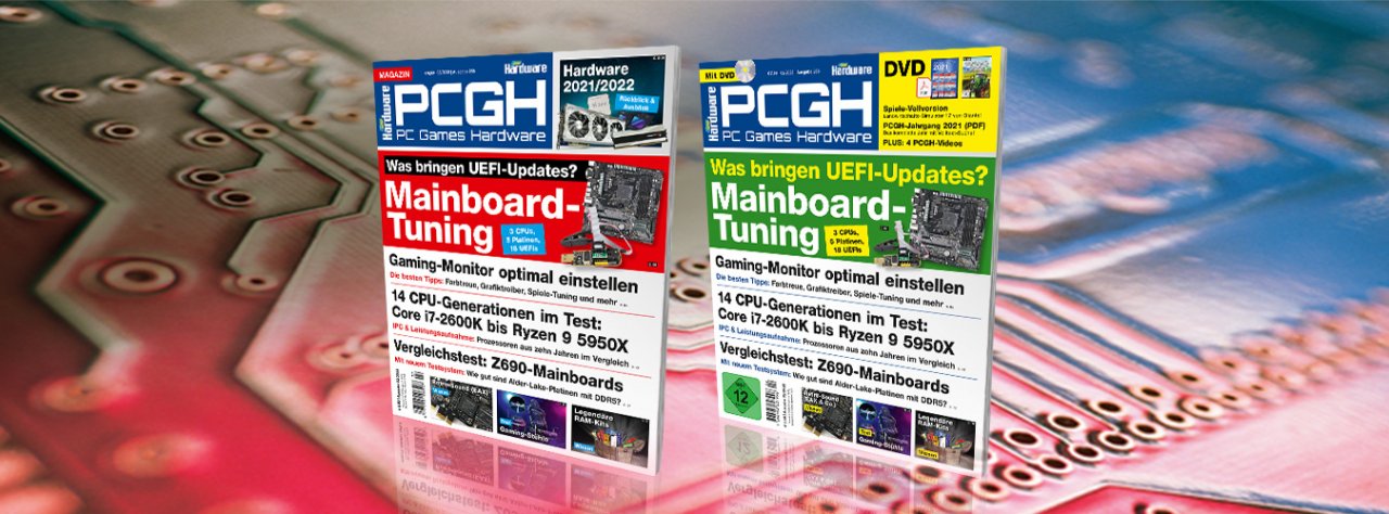 [29/12/2021] Die PCGH-Schnapszahl-Ausgabe 02/22 (#256) liefert unter anderem: Rückblick des Jahres 2021, Vorschau des Jahres 2022, volumetrische Effekte erklärt, Vergleichstest Z690-Boards, 17 CPU-Generationen im Check, was bringen UEFI-Updates und viele weitere Themen.