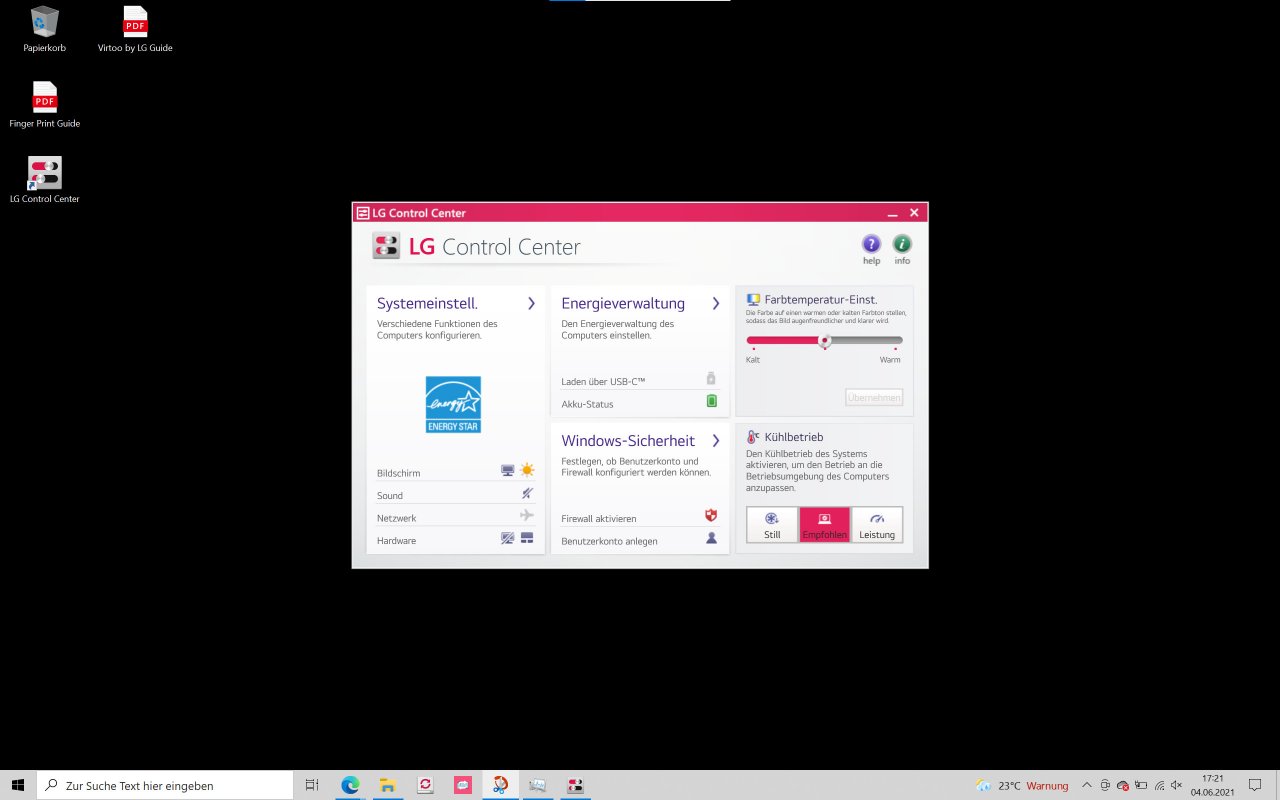 [21/12/2021] LG Control Center.