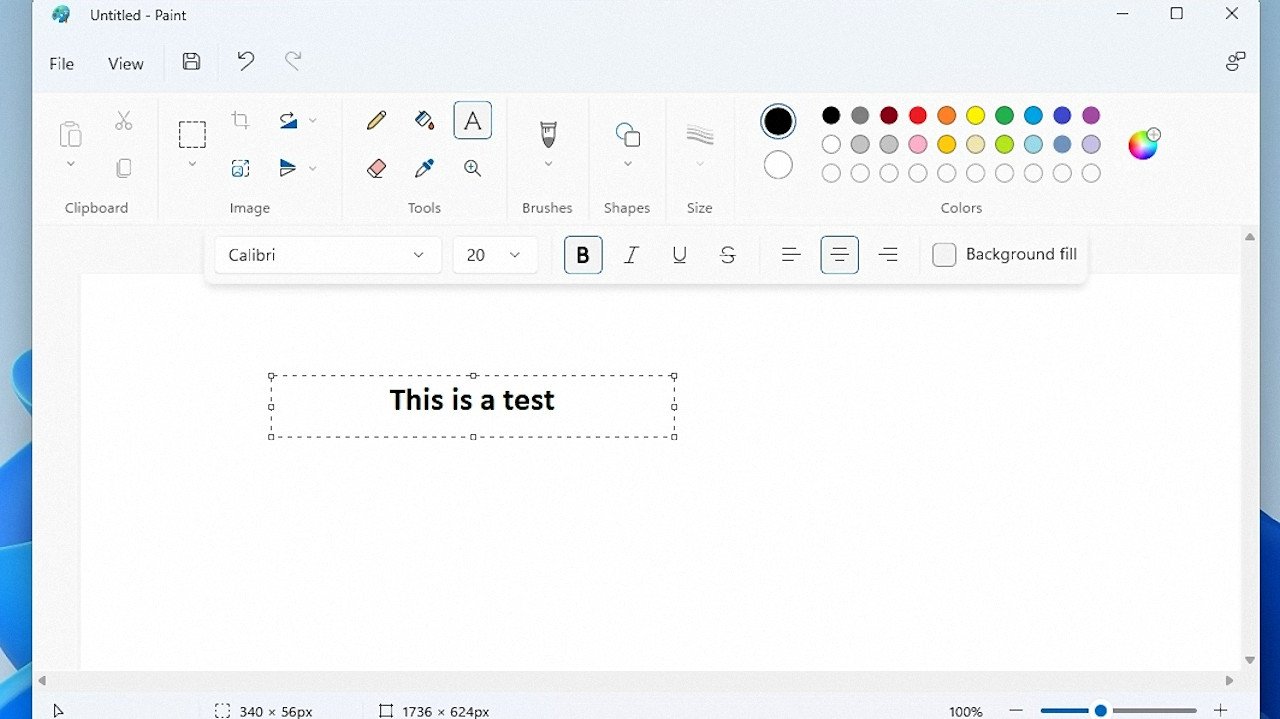 [01/12/2021] So hat die Titelleiste von MS Paint unter Windows 11 bisher ausgesehen.