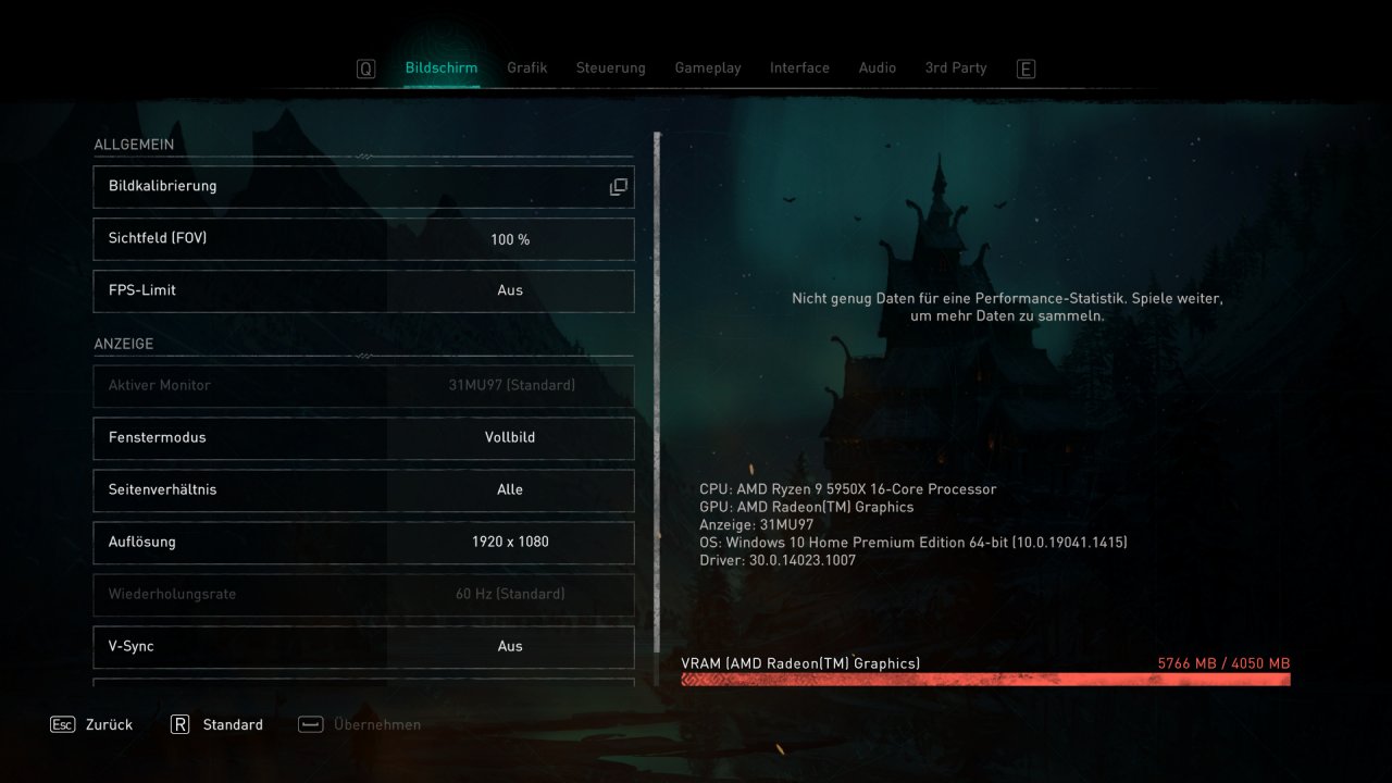 [18/01/2022] Assassin s Creed Valhalla: Radeon RX 6500 XT Full HD VRAM Overload.