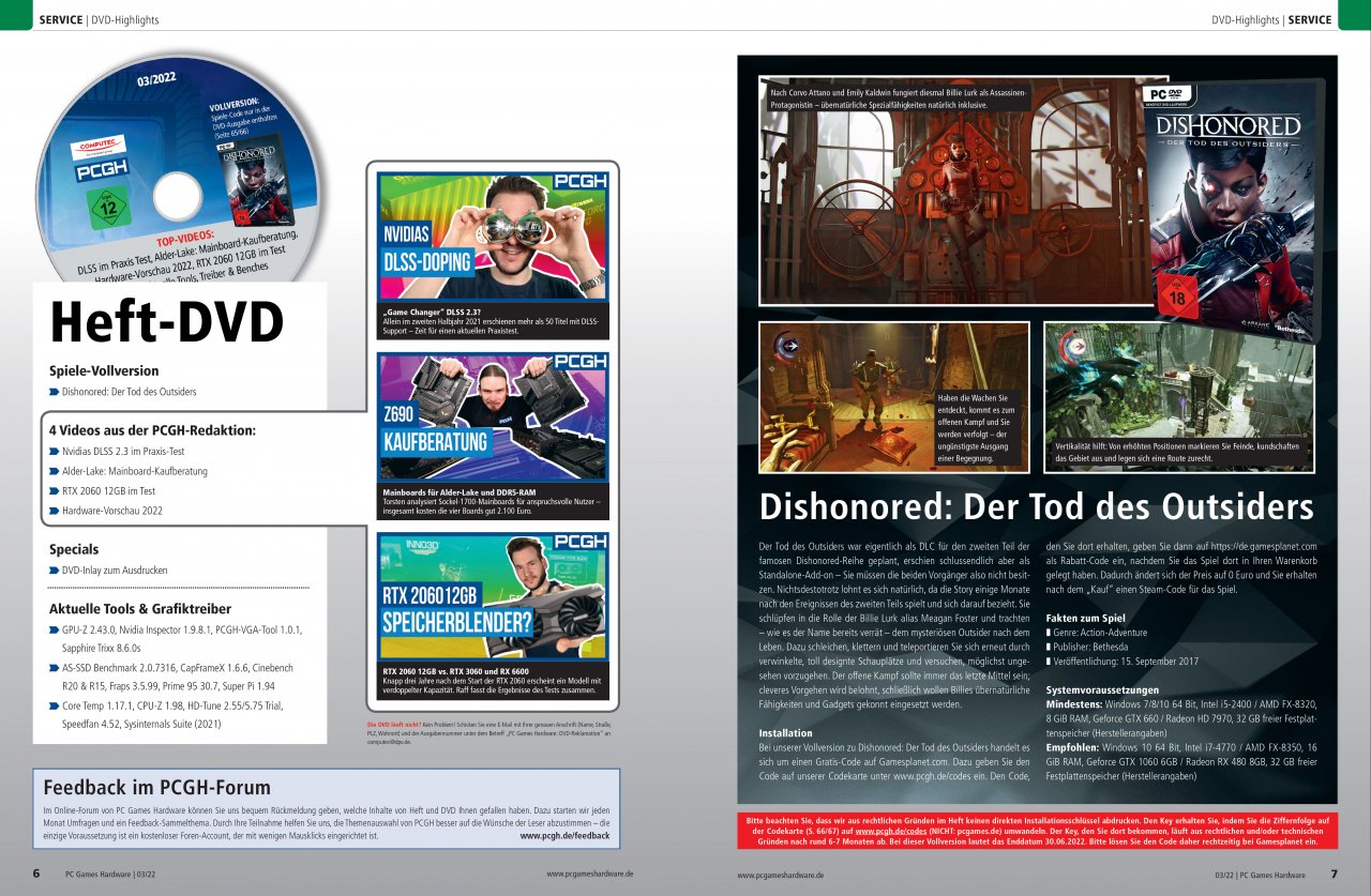 [21/01/2022] Der Tod des Outsiders war eigentlich als DLC für den zweiten Teil der famosen Dishonored-Reihe geplant, erschien schlussendlich aber als Standalone-Add-on.