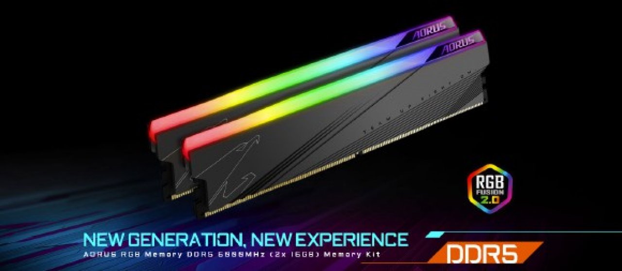 [11/01/2022] Gigabyte Aorus RGB DDR5: 32-GiB-Speicherkit mit 6.000 MHz vorgestellt.