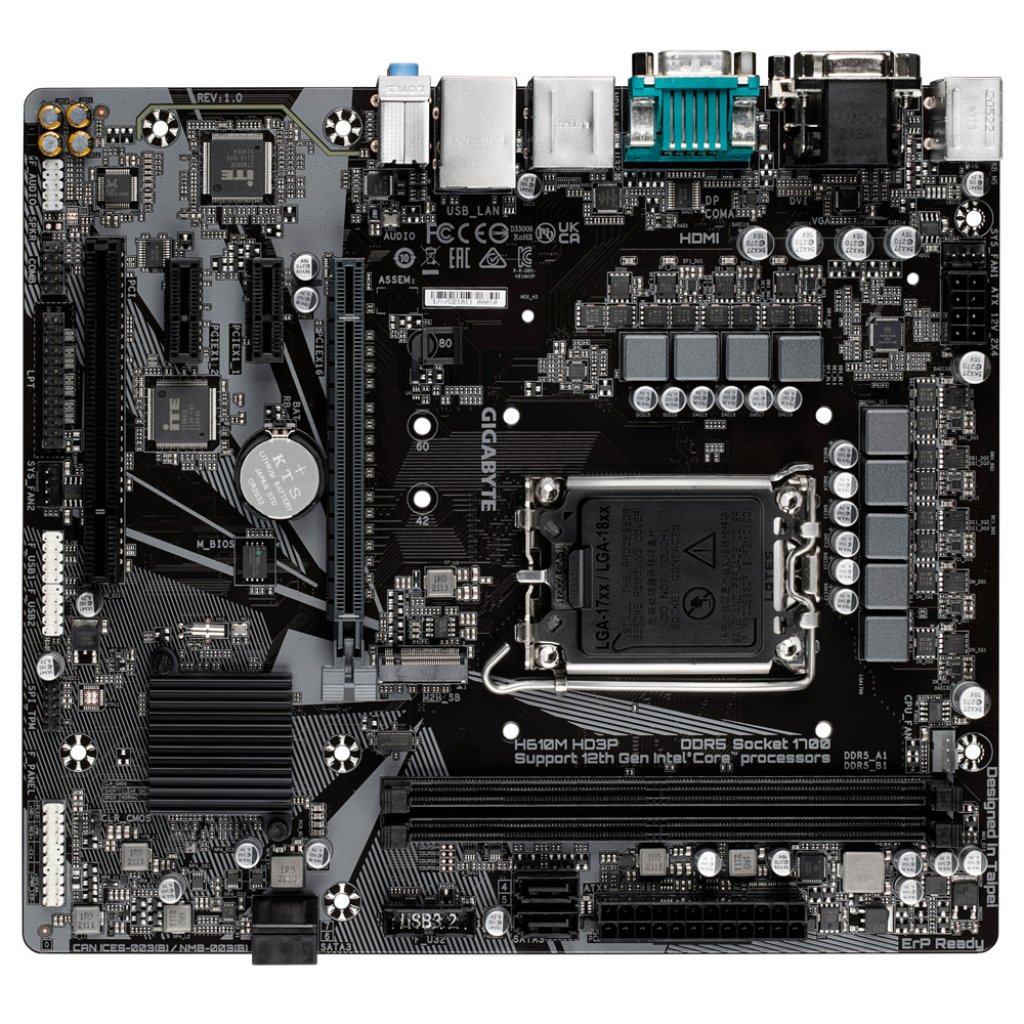 [05/01/2022] Geht ja wohl: Gigabyte und Asrock bieten bereits H610-Mainboards mit zwei DDR5-Modulen an. Das diese nicht mit Dual-64-Bit-, sondern Quad-32-Bit-Channel arbeiten, haben die Produkttexter zwar noch nicht verinnerlicht – solange die Realität den Z690-Flaggschiffen entspricht, kann die Bezeichnung aber den Endkunden egal sein.