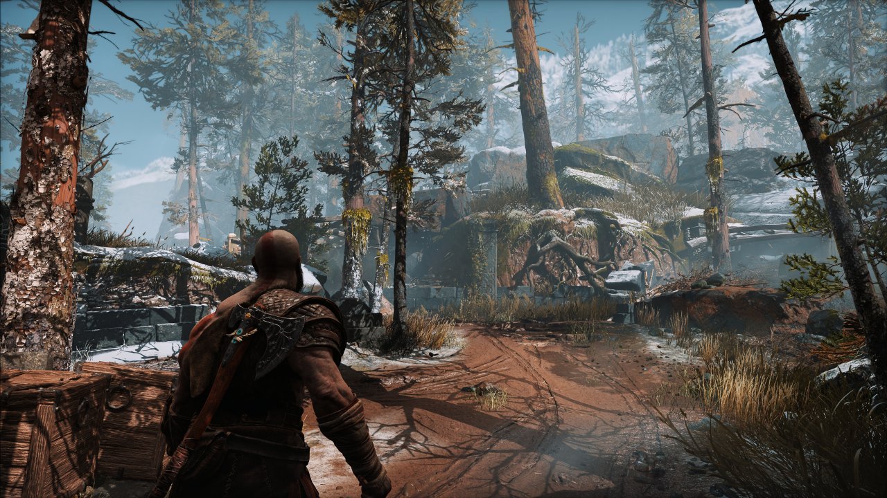 [14/01/2022] God of War - Upsampling - 12 - 4K DLSS Balanced (58,1 % Skalierung ~1254p)