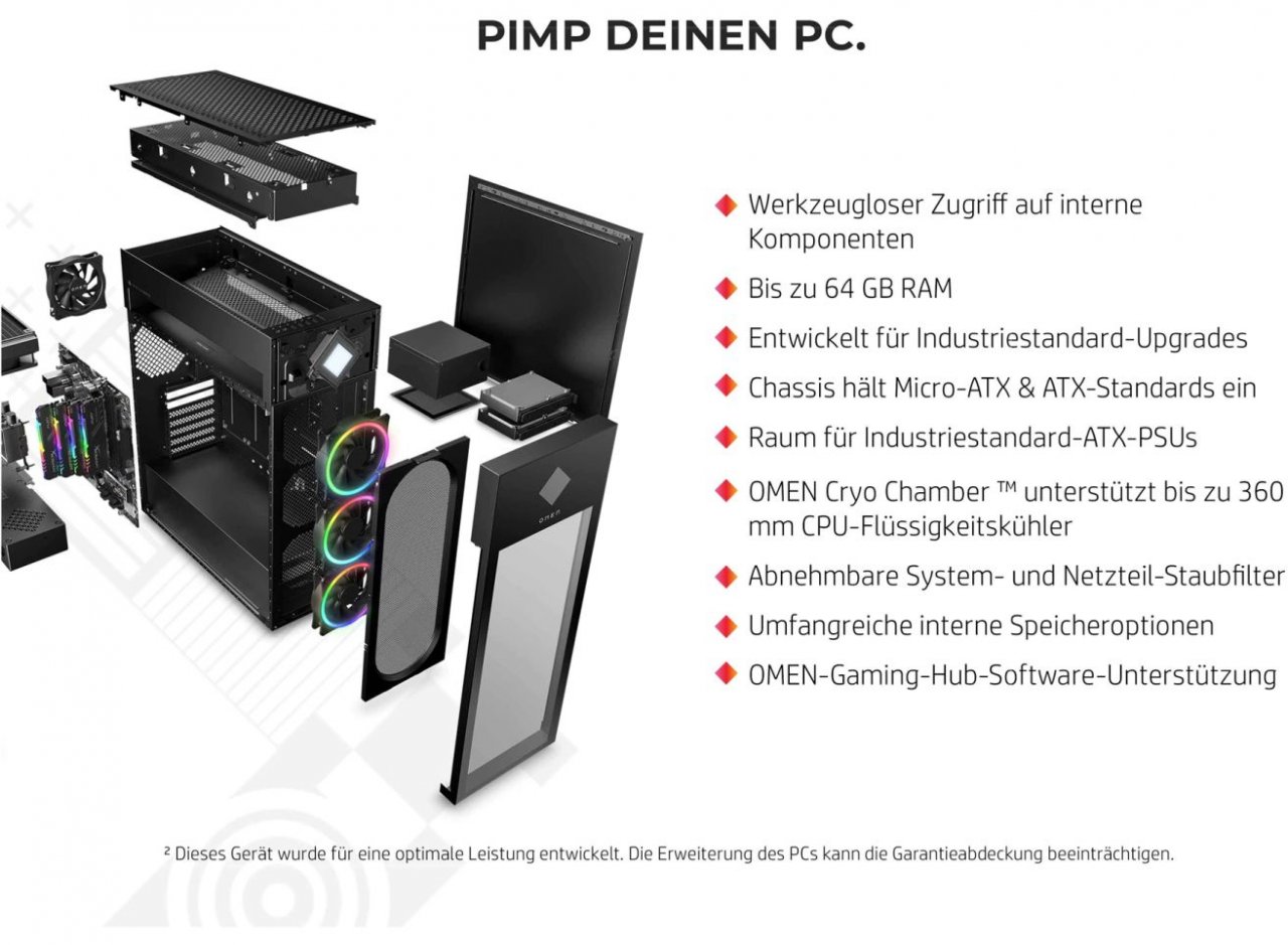 [27/01/2022] OMENs Cryo-Chamber bietet Extra-Platz für Radiatoren abseits des Gehäuse-Innenraums.