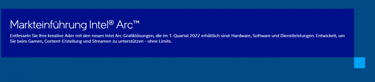 [07/01/2022] Intel deutscher Auftritt