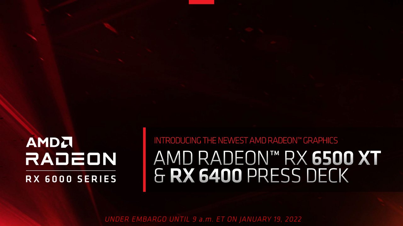 [19/01/2022] AMD Radeon RX 6500 XT Test Review: AMD-Präsentation