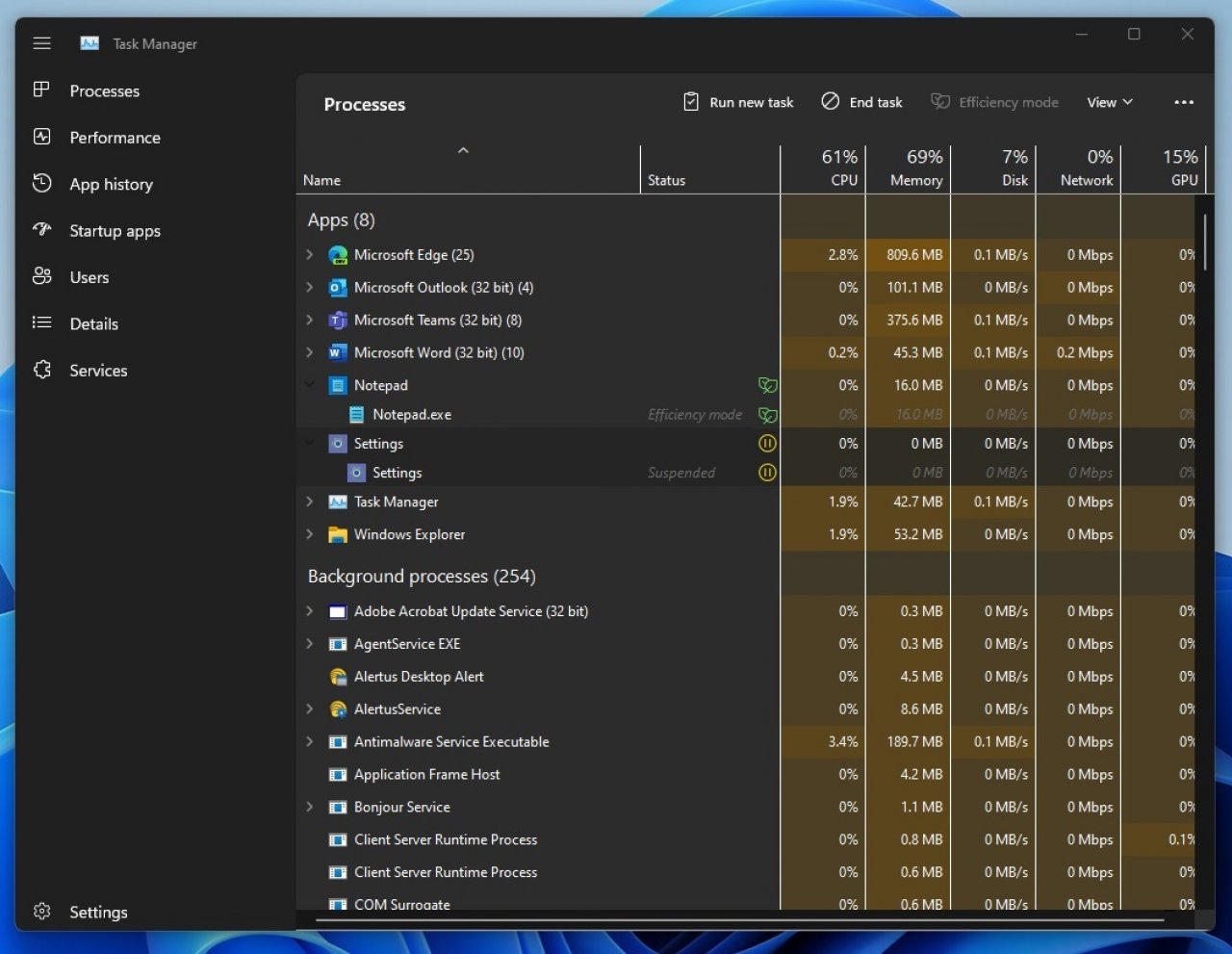 [22/02/2022] Windows 11: Effizienzmodus soll Rechenleistung und Strom sparen (1)