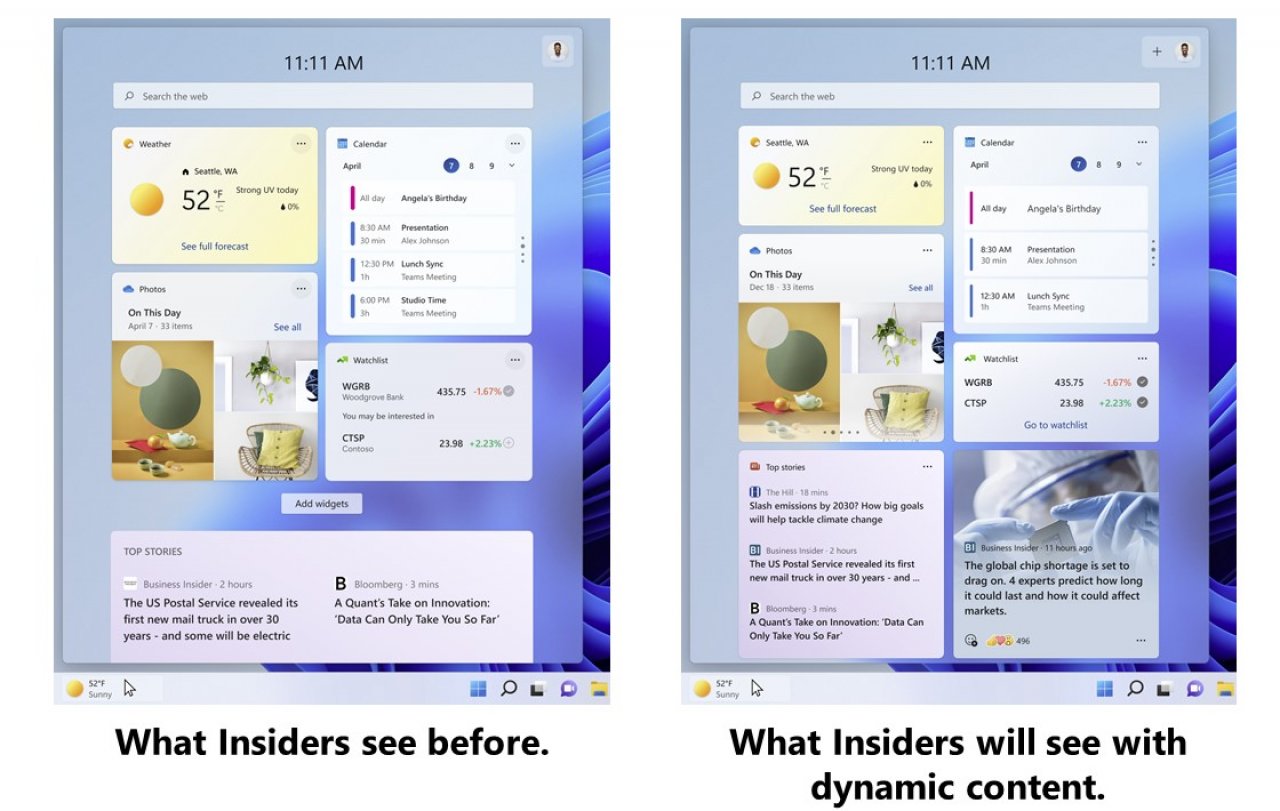 [25/02/2022] Windows 11 Insider Preview 22563 mit dynamischen Widgets