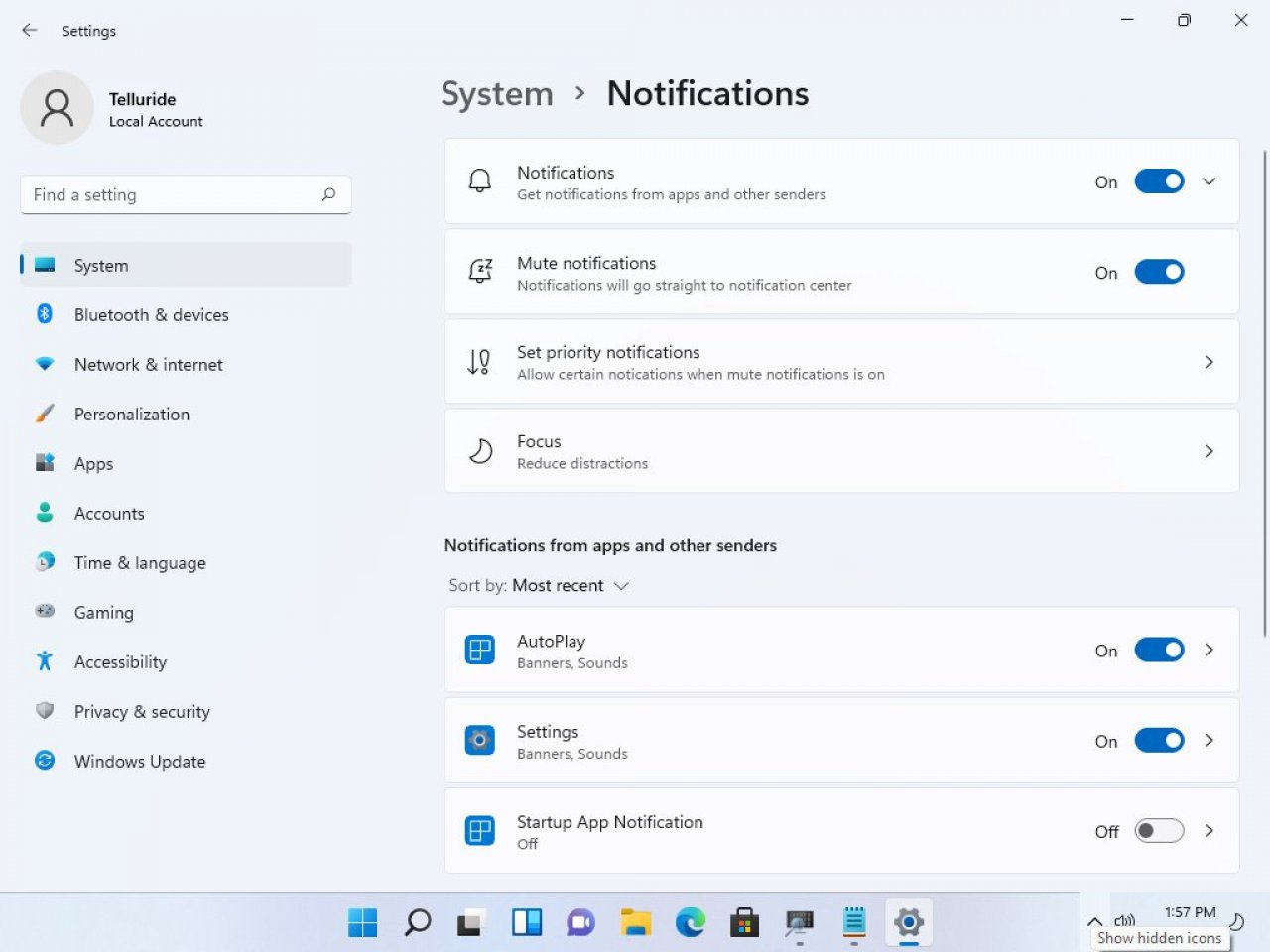 [07/02/2022] Windows 11 Leak Benachrichtigungseinstellungen