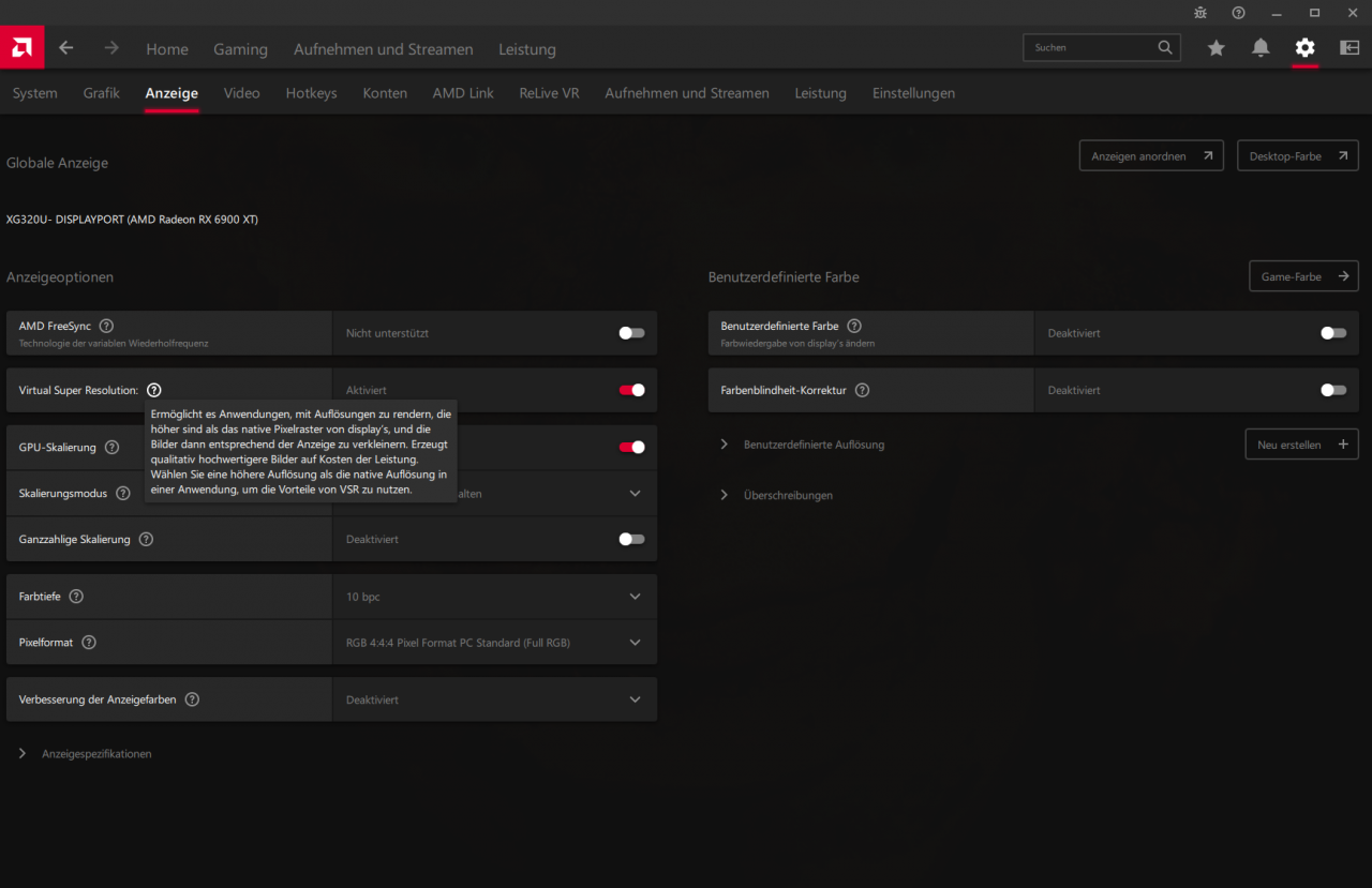 [16/03/2022] AMD Software Adrenalin Edition 22.3.1: Virtual Super Resolution VSR 8K aktivieren