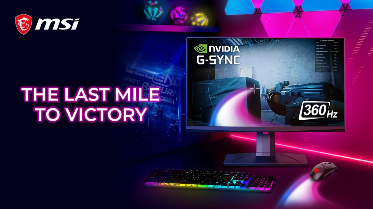 [29/03/2022] MSI E-Sport-Bundle: 360-Hz-Monitor und Gaming-Maus für Nvidia Reflex bringen 