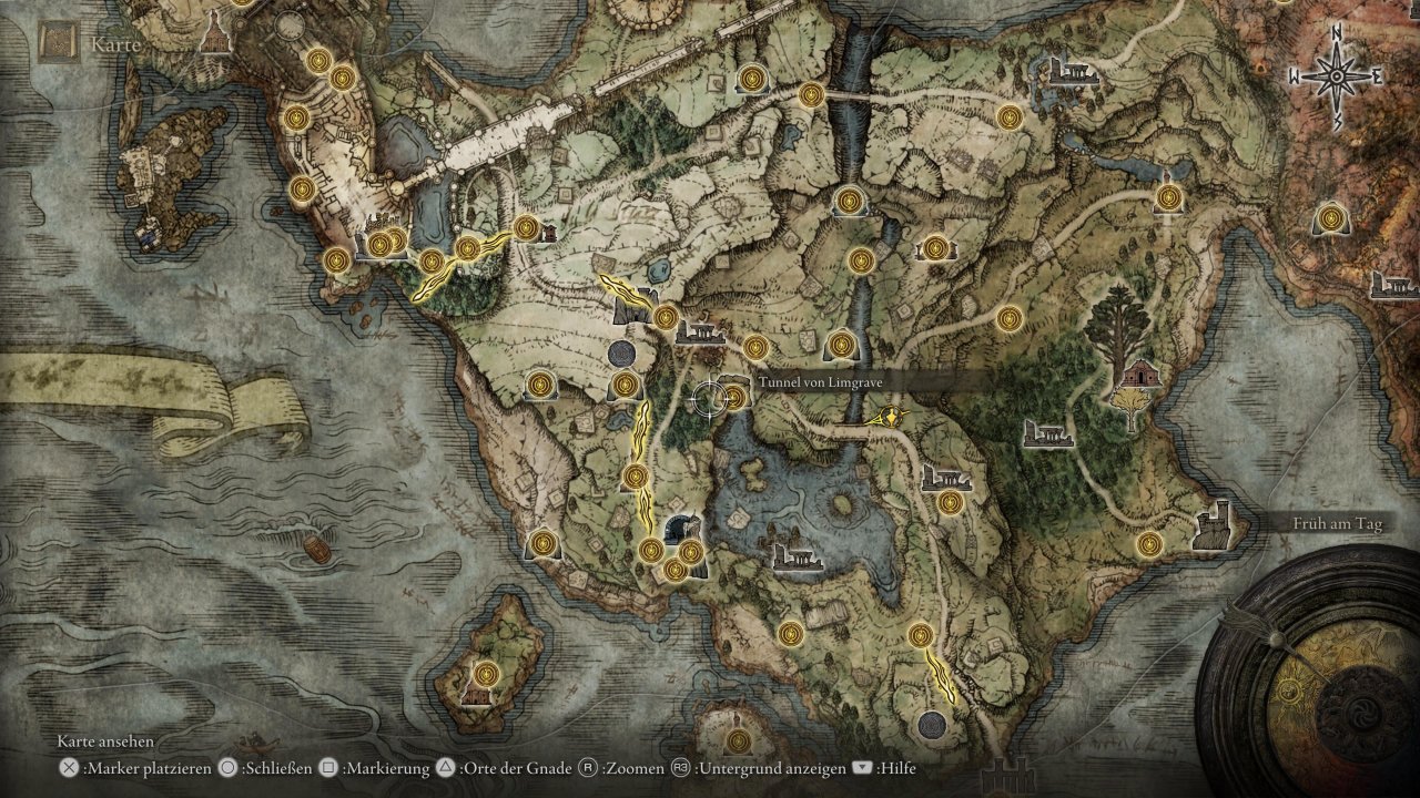 [18/03/2022] Auf Eldenring.wp-page.de bietet der Ersteller eine Map zu Elden Ring an, auf der einige Standorte im Spiel vermerkt sind wie etwa Orte der Gnade.