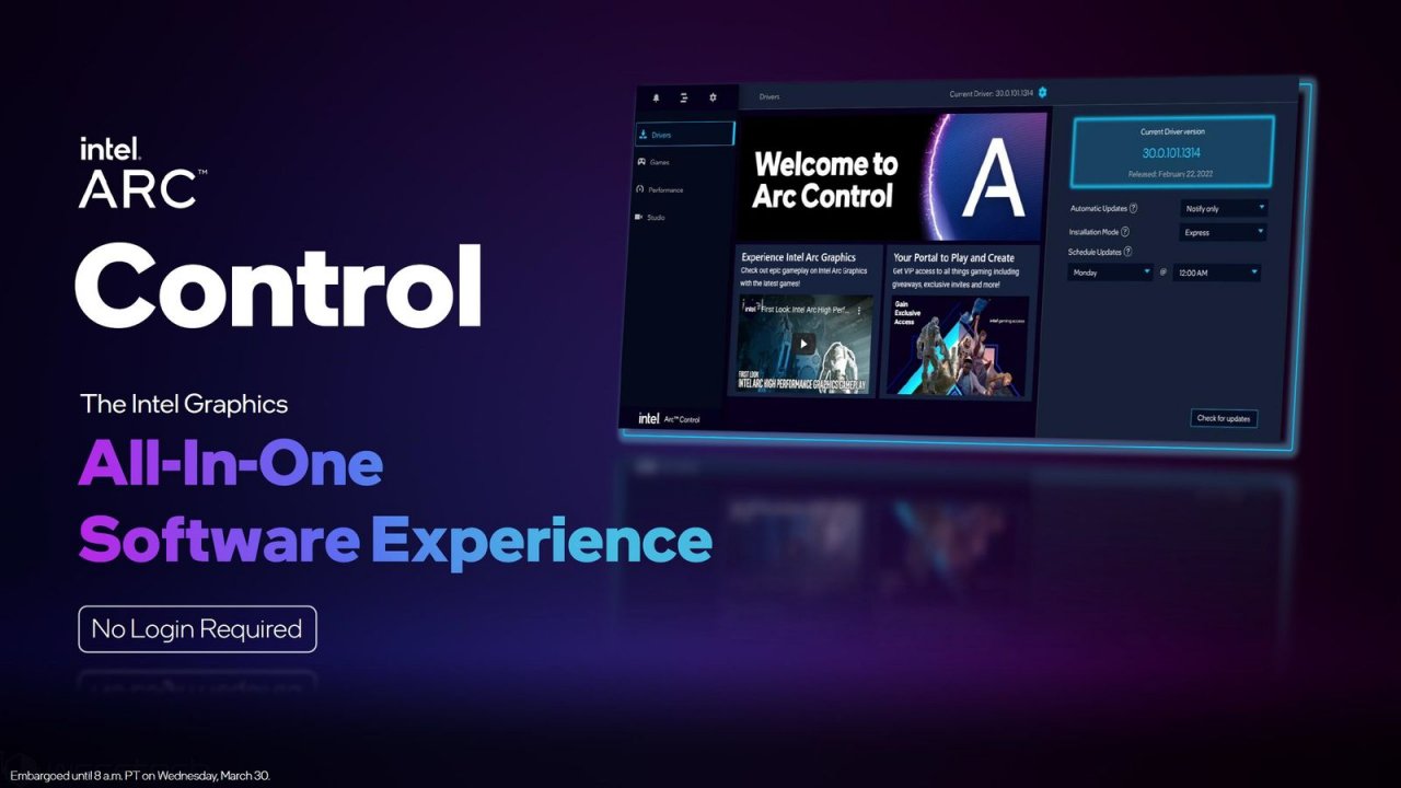 [31/03/2022] Arc Control ist Intels neue GPU-Software und reiht sich neben Geforce Experience und AMD Software ein. (1)