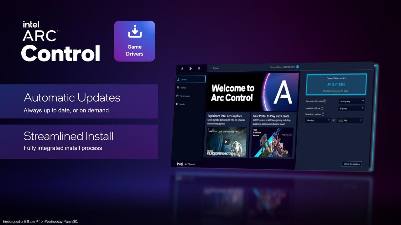 [31/03/2022] Arc Control ist Intels neue GPU-Software und reiht sich neben Geforce Experience und AMD Software ein. (4)