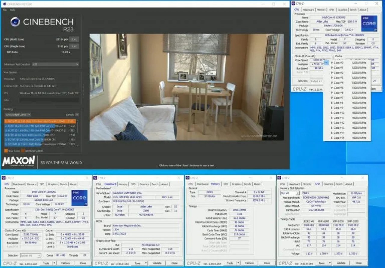[18/03/2022] Cinebenchwerte vom Core i9-12900KS: Schneller als Ryzen 9 5950X? (3)
