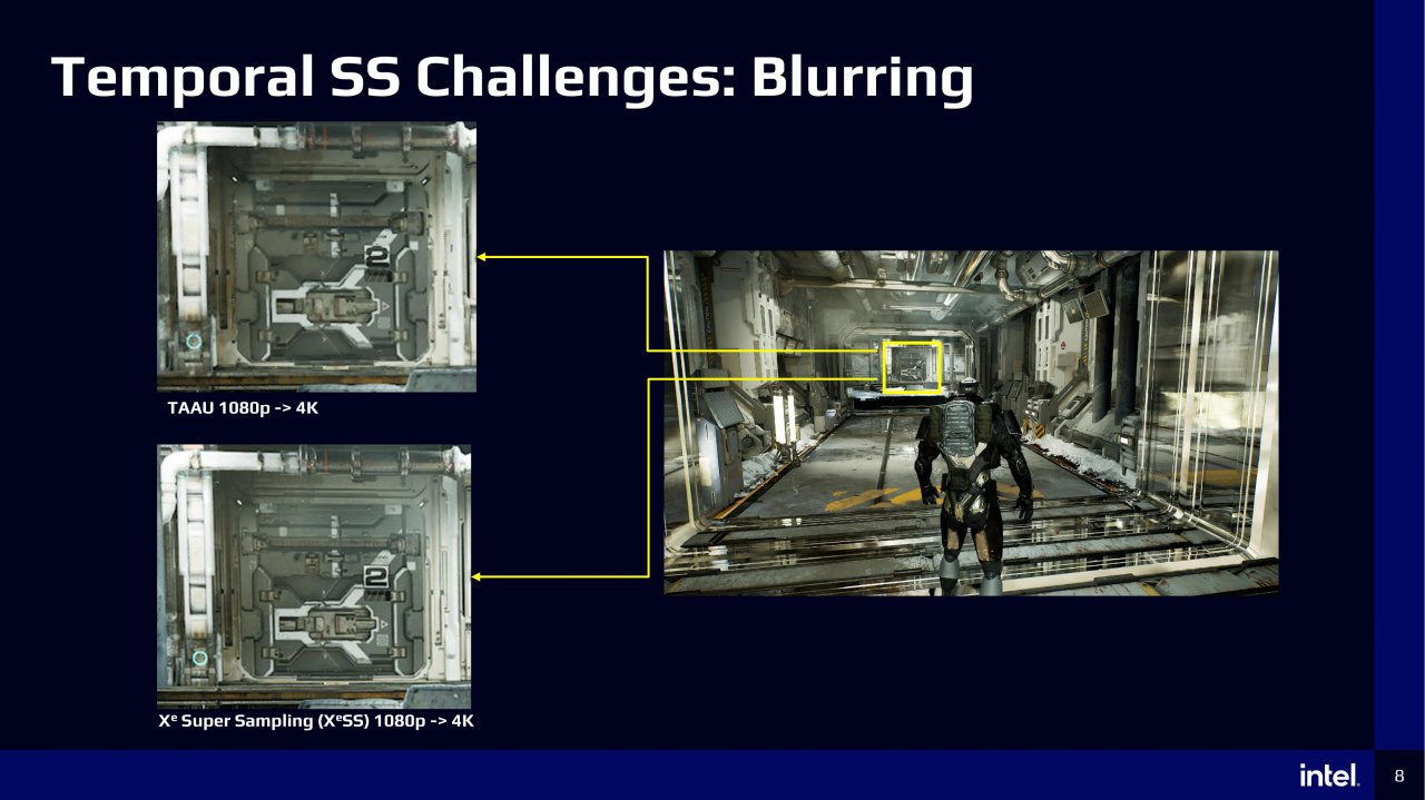 [24/03/2022] Im Rahmen der GDC 2022 sprach Intel in mehreren Vorträgen unter anderem über Funktionen und Vorteile der eigenen Upscaling-Technologie XeSS. (4)