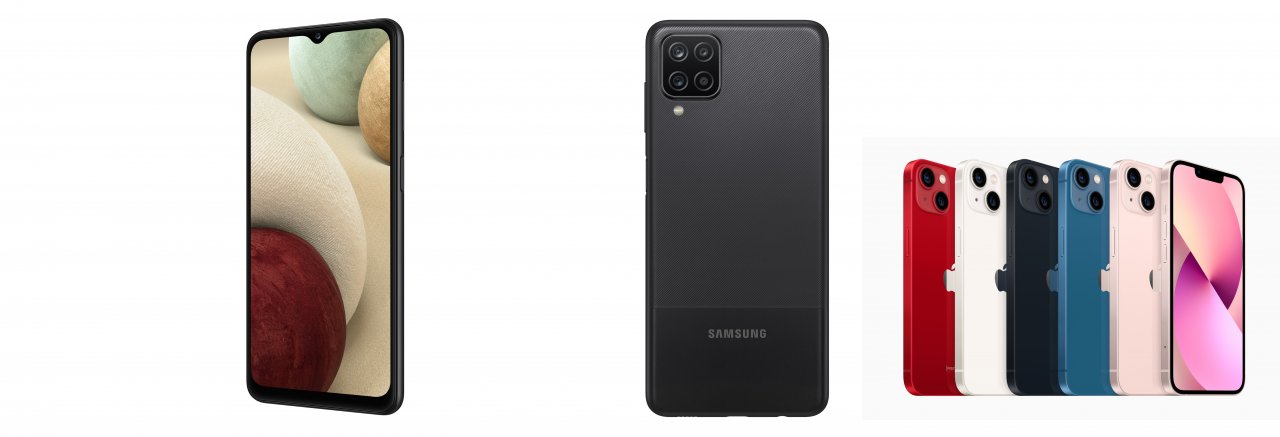 [25/03/2022] Samsung Galaxy A12 vor Apple iPhone 12 13