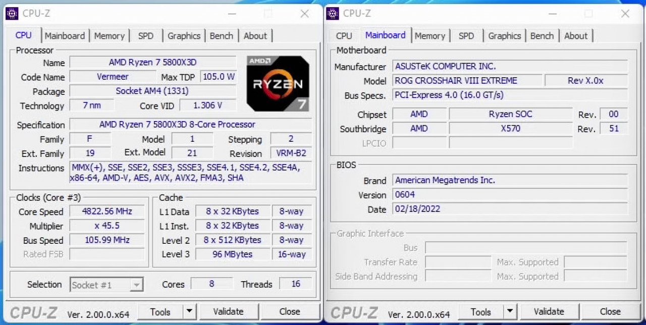 [13/04/2022] Ryzen 7 5800X3D OC