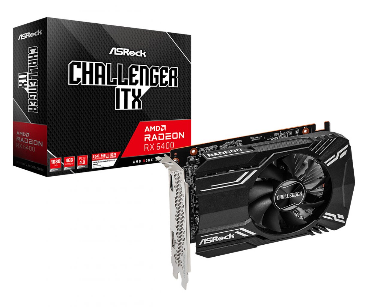 [21/04/2022] Asrock Radeon RX 6400 Challenger ITX.