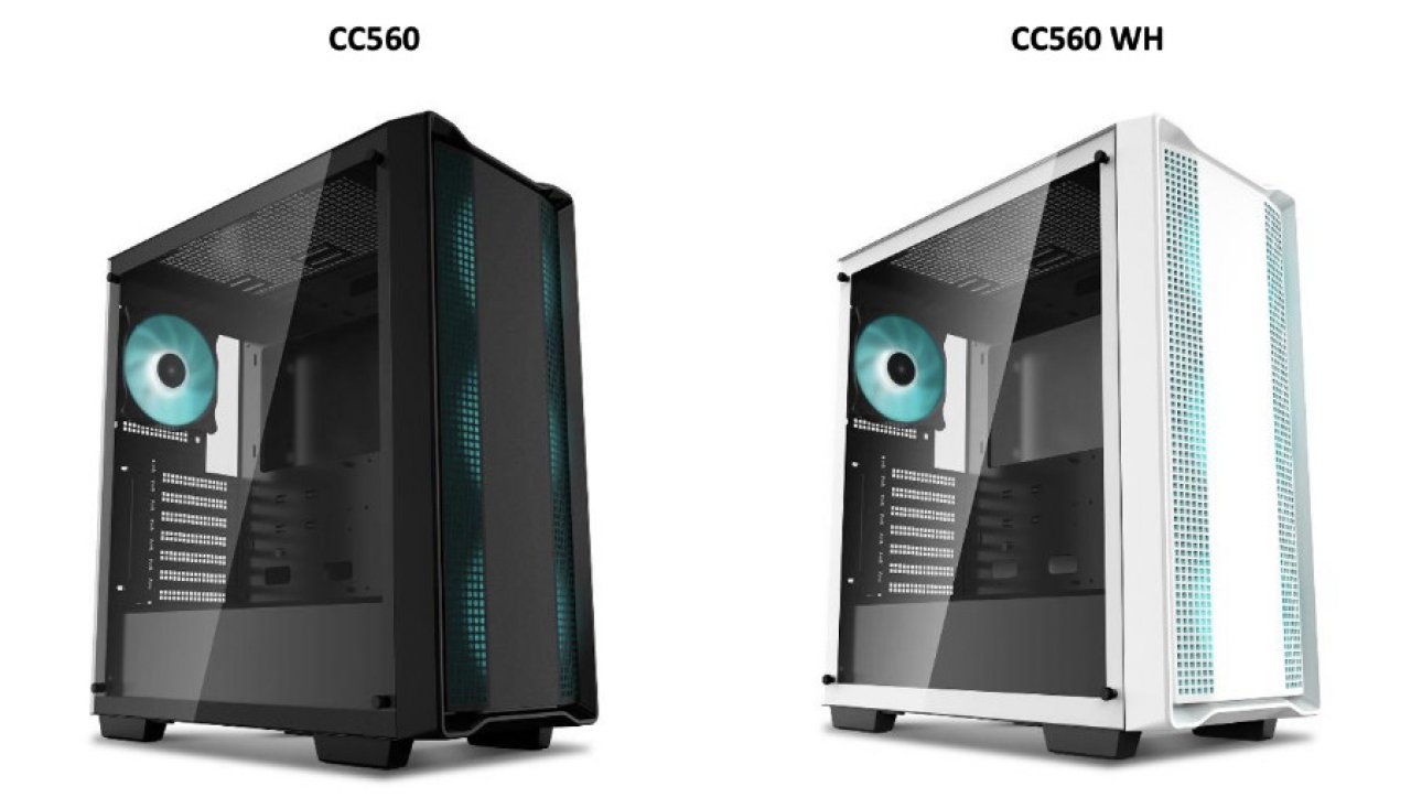 [12/04/2022] Deepcool CC560: Neuer Midi-Tower in Schwarz und Weiß für 55 Euro (4)