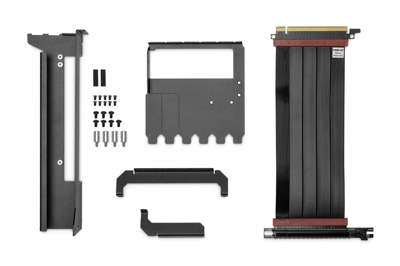 [10/04/2022] EK-Loop Vertical GPU Holder EVO: Grafikkartenhalterung mit PCI-Express-4.0-Riser (2)
