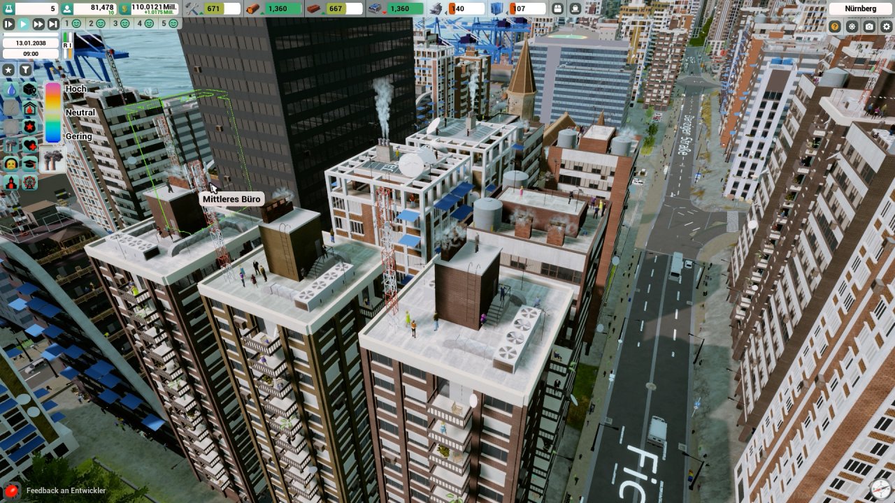 [01/04/2022] 2022: Highrise City:&nbsp;Die neue Städtebau-Hoffnung aus deutschen Landen heißt Highrise City und präsentiert sich laut Aussagen der Entwickler als eine Mischung aus Cities: Skylines und Anno. Der Start war im März 2022 im Early Access.