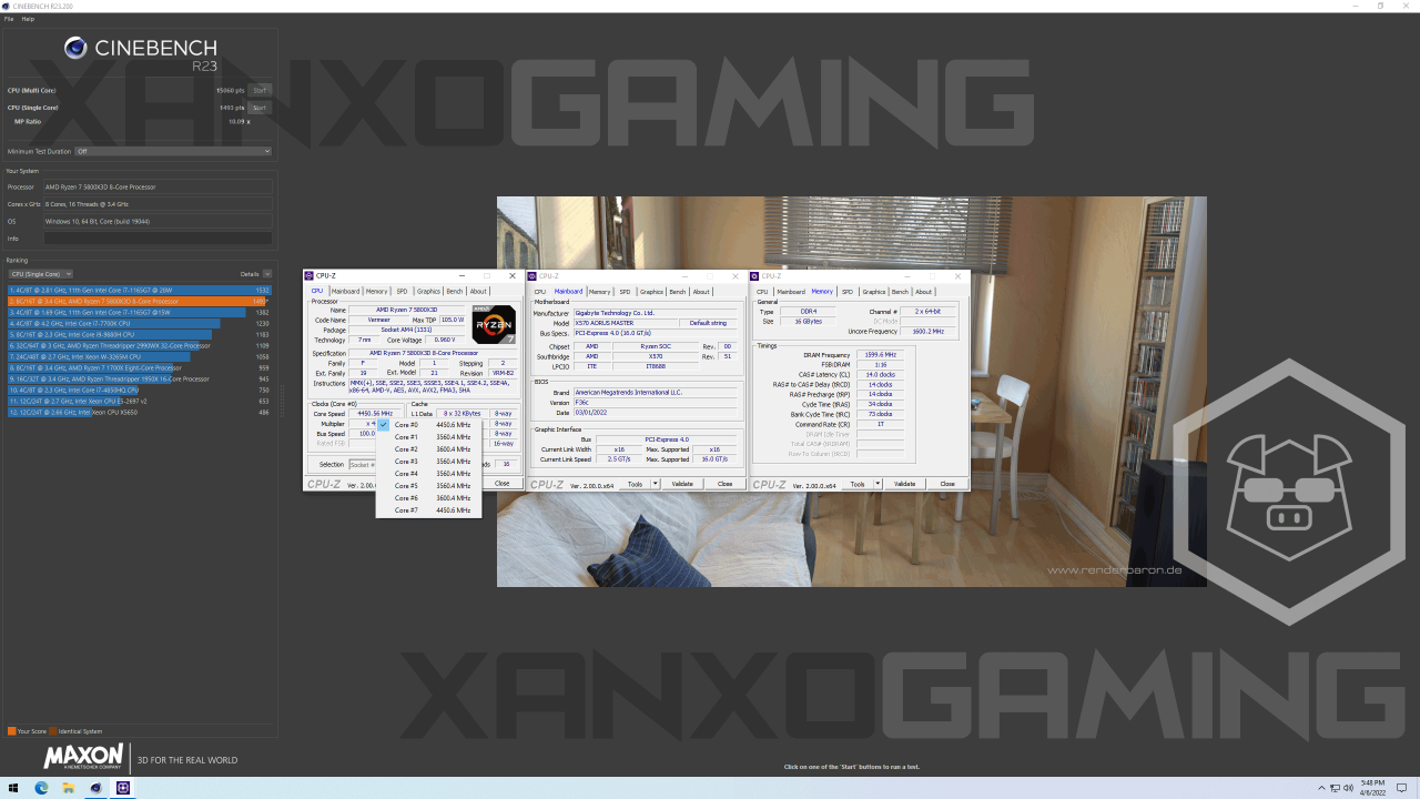 [07/04/2022] Cinebench R23