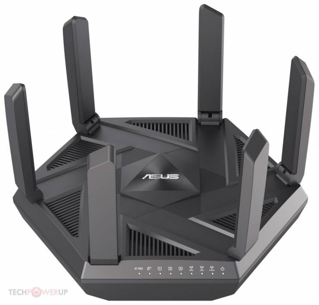 [26/05/2022] Asus RT-AXE7800: Neuer Router mit 6 Antennen soll bis zu 7.800 MBit/s schaffen