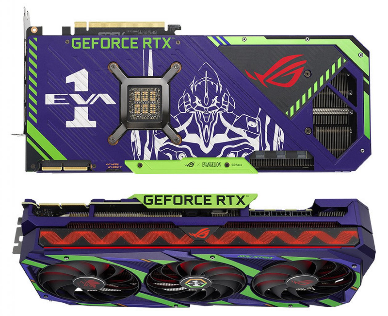 [03/05/2022] Die Limited Edition der Geforce RTX 3090 ist an den EVA-01 aus Neon Genesis Evangelion angelehnt..