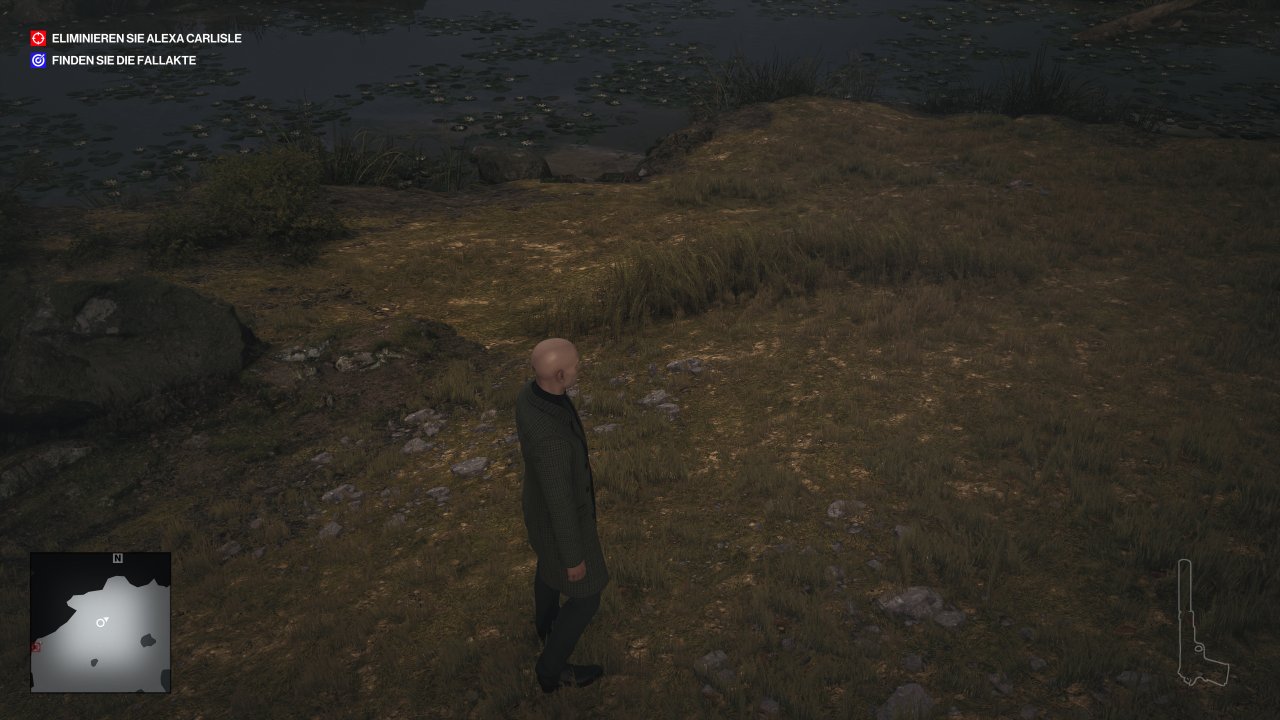 Hitman - Raytracing - LoD (Grasb&uuml;schel verschwindet minimal sp&auml;ter)