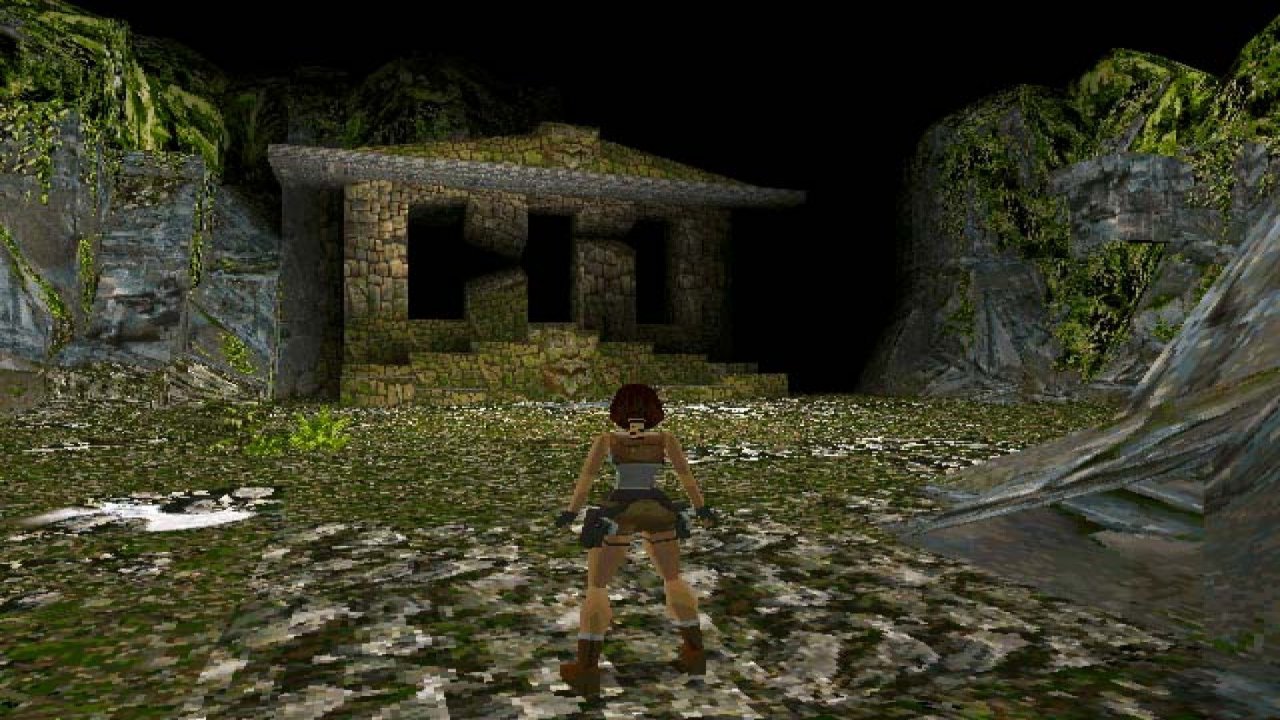 [06/05/2022] Tomb Raider 1 (1996): Erster Auftritt von Lara Croft. Noch ist die Engine nicht beschleunigt und die Brüste enorm. 1996 lässt sich schon erahnen, dass diese Frau der Traum vieler jugendlicher Zocker wird.