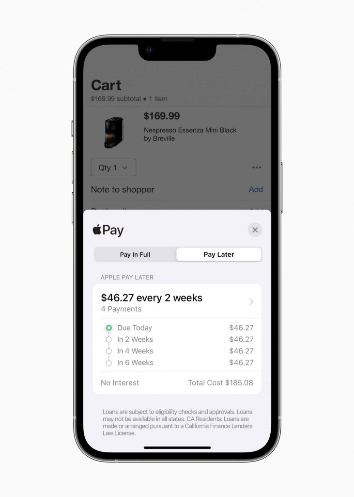 [07/06/2022] Apple WWDC22 iOS16 Apple Pay Later 220606